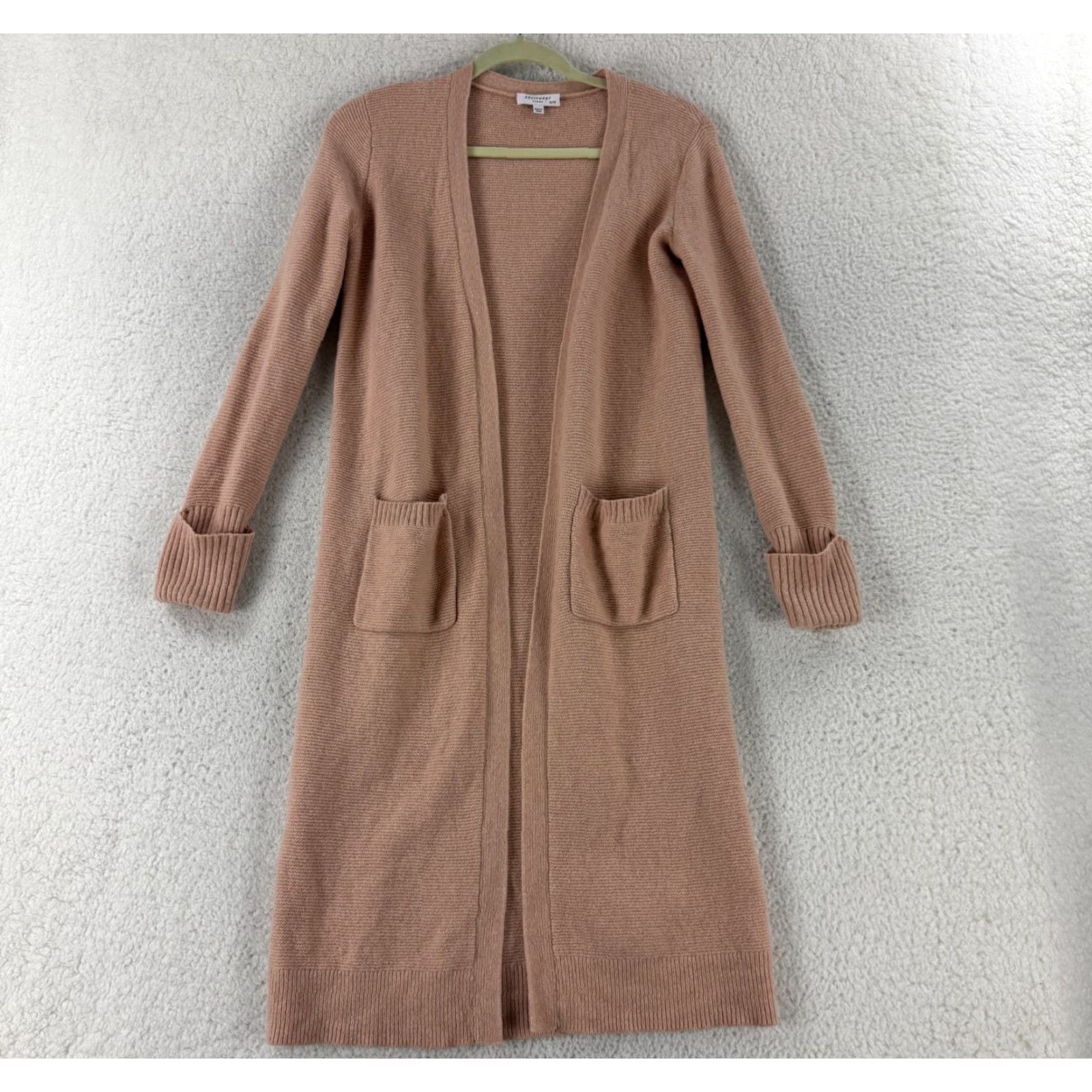 Equipment Nike Equipment Ashby Duster Cardigan Sweater Womens XS Pink Knit Long Sleeve Size XS / US 0-2 / IT 36-38 - 2 Thumbnail