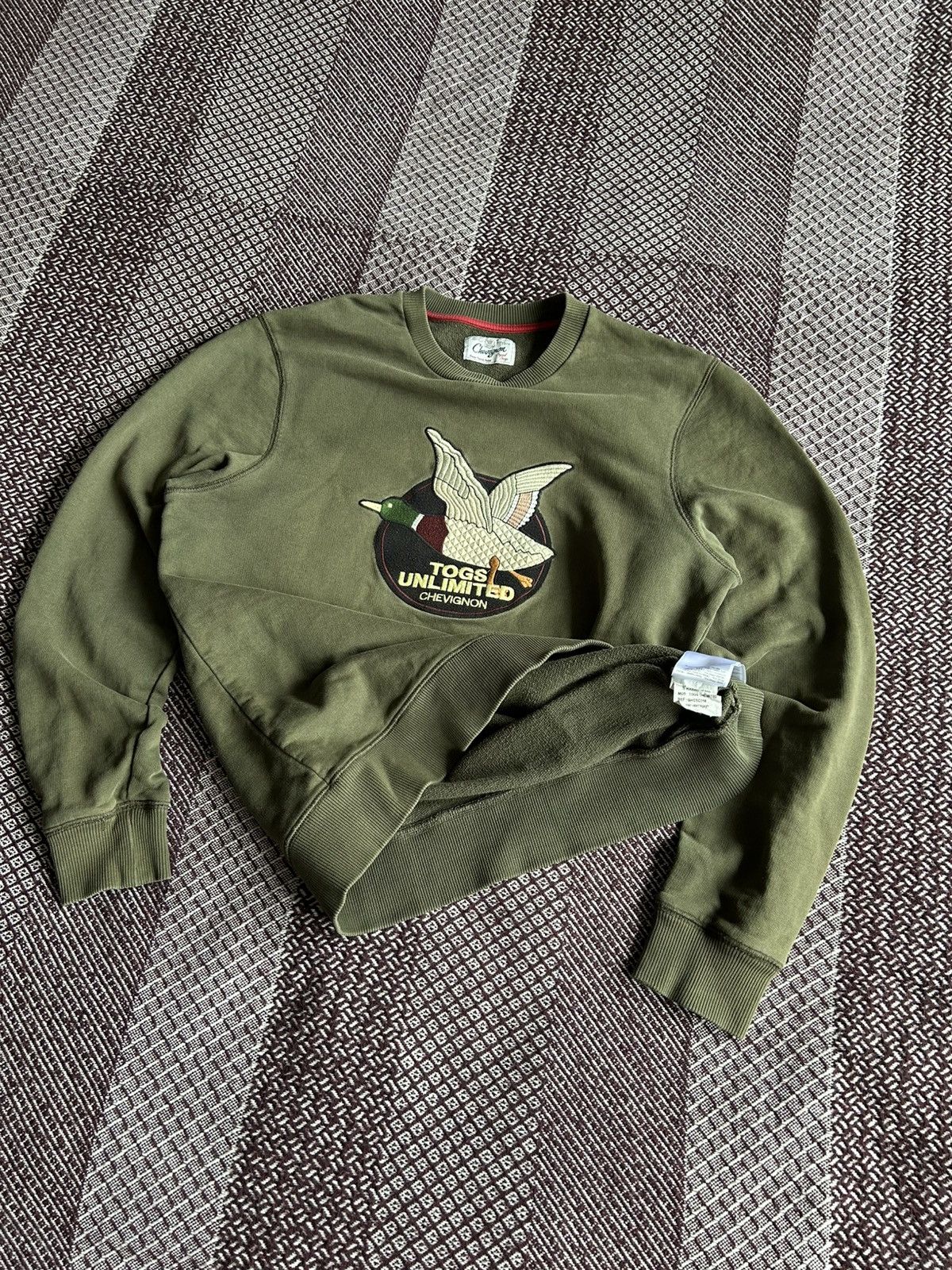 Chevignon × Vintage Chevignon Unlimited Sweatshirt Olive Green Streetwear Size S Size US S / EU 44-46 / 1 - 9 Thumbnail