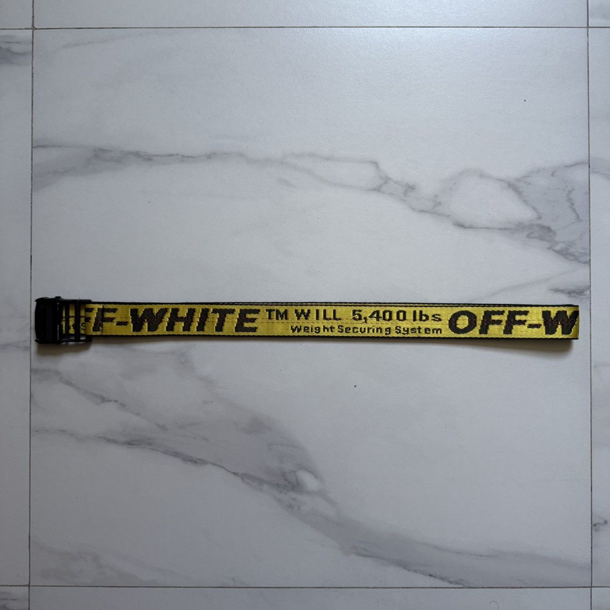 Off-White Off-White SS19 Industrial Belt Yellow/Black Size ONE SIZE - 2 Thumbnail
