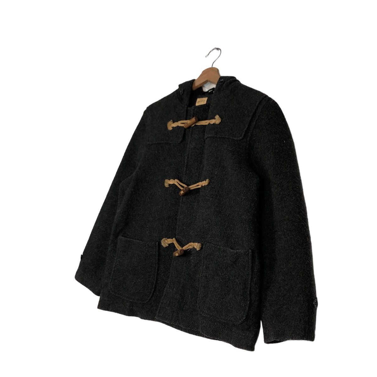Issey Miyake 🔥Vtg Wool Duffle Jacket Wood Button Dept Issey Miyake Japan Size US M / EU 48-50 / 2 - 2 Thumbnail