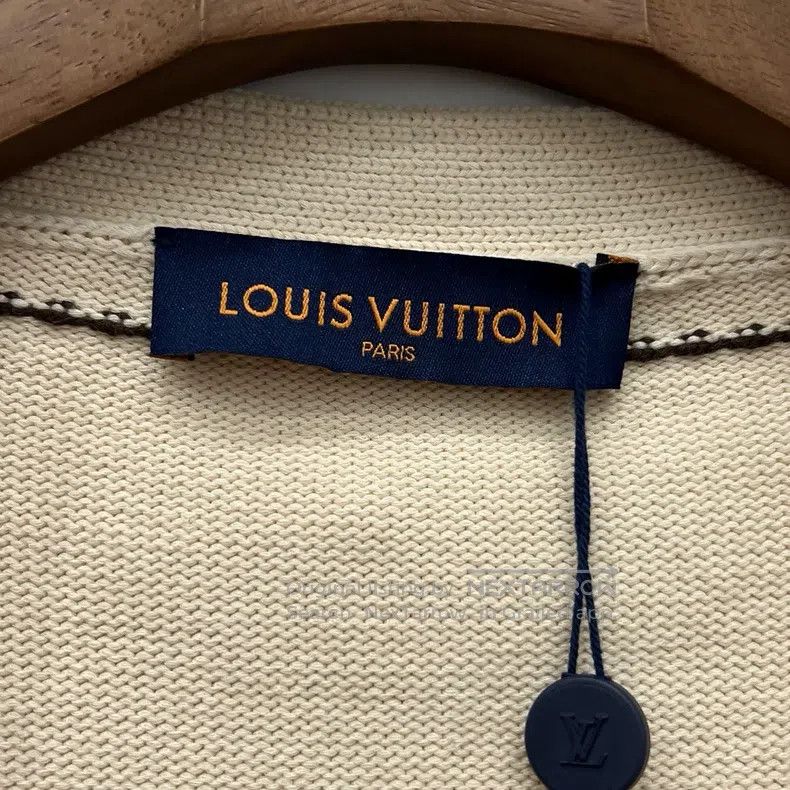 Louis Vuitton Louis Vuitton Tyler co-branded cream intarsia knit cardiga Size US M / EU 48-50 / 2 - 4 Thumbnail
