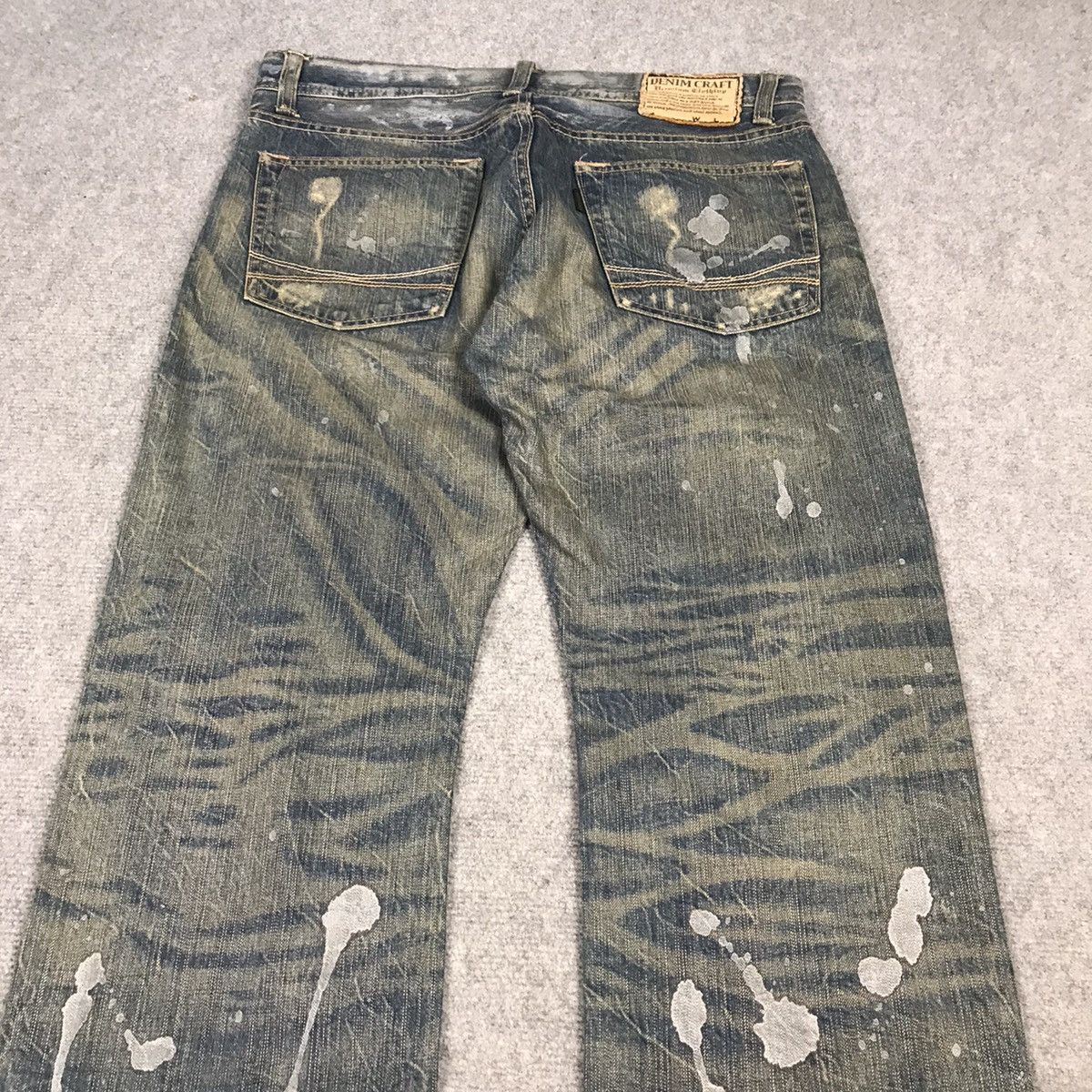 If Six Was Nine × Le Grande Bleu (L.G.B.) DENIM CARFT RUSTY DISTRESSED PAINT STYLE JAPAN JEANS PANTS Size US 32 / EU 48 - 9 Thumbnail