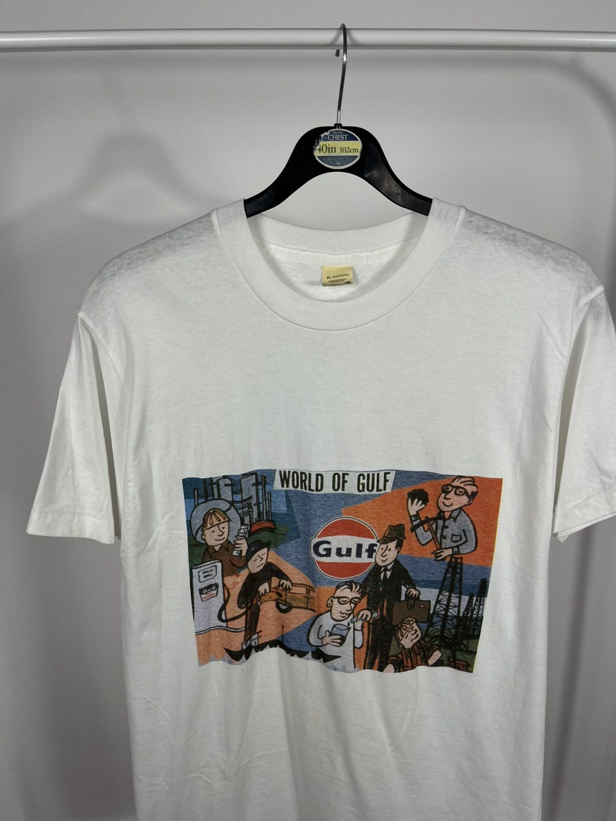 Other Vintage Gulf Oil Promo T-Shirt World of Gulf Made in Ireland Size US XL / EU 56 / 4 - 3 Thumbnail