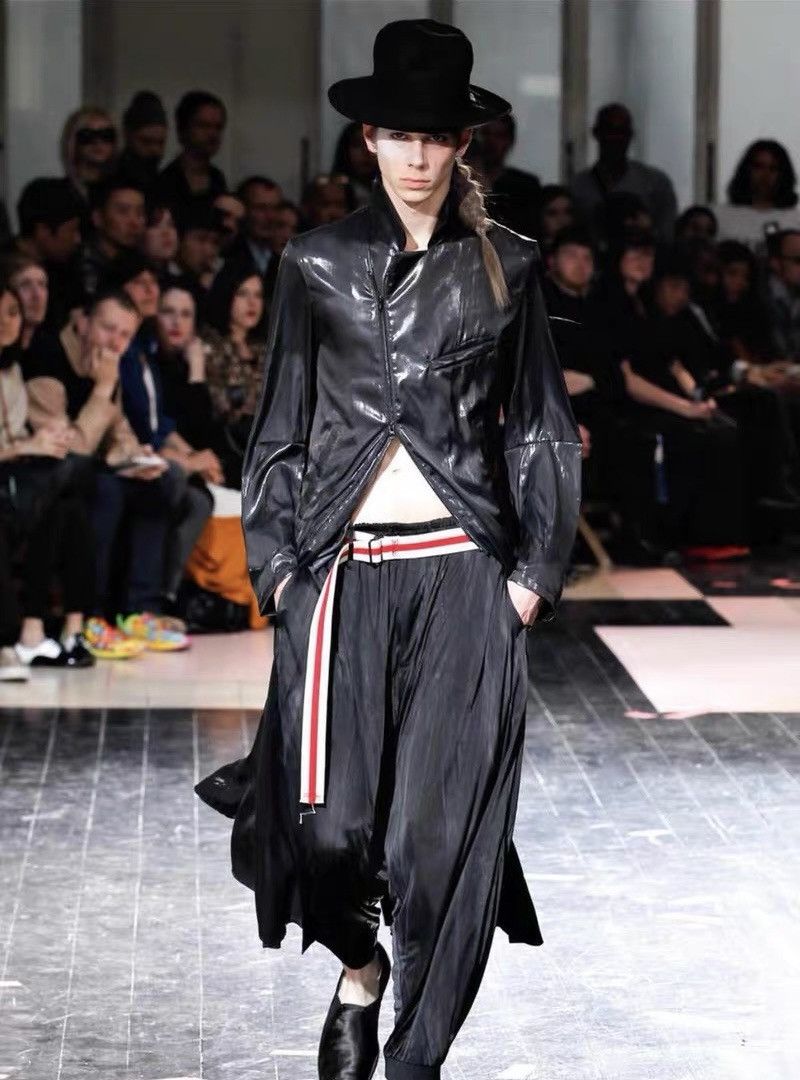 Yohji Yamamoto Yohji Yamamoto 14SS Rain Ripple Biker Coat Size US M / EU 48-50 / 2 - 6 Thumbnail