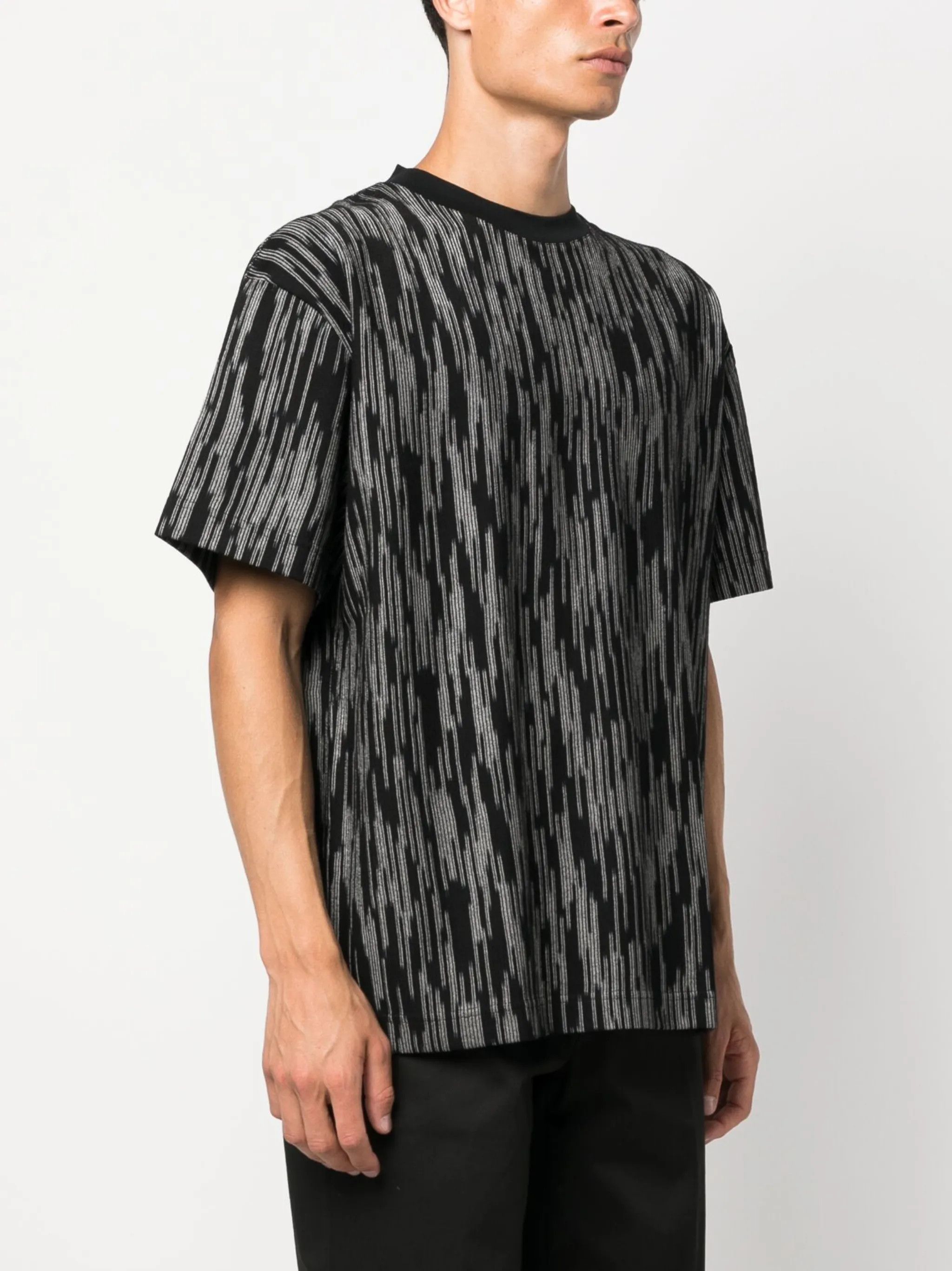Missoni o1y0225 Crewneck T-Shirt in Black/White Size US M / EU 48-50 / 2 - 2 Thumbnail