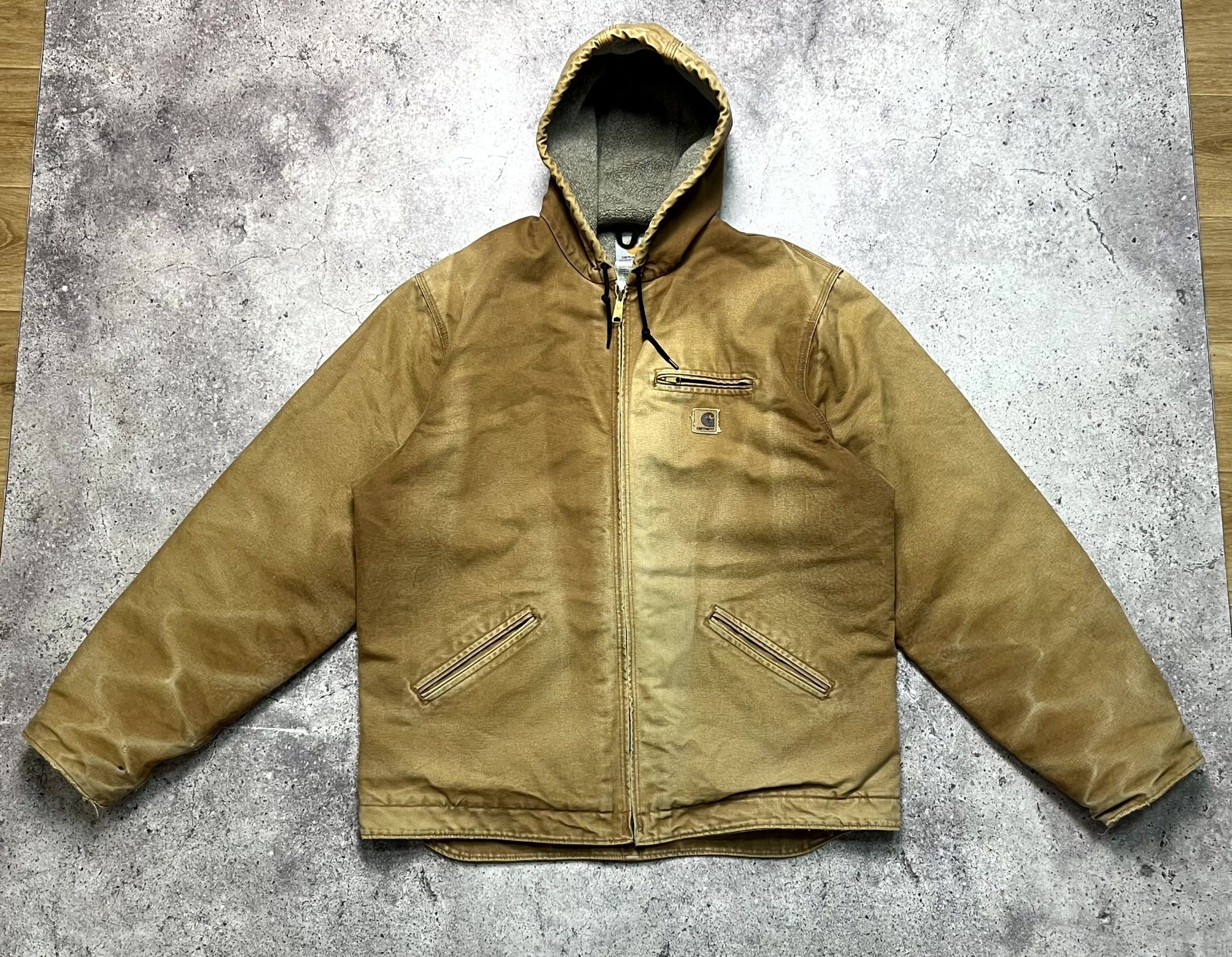 Vintage Carhartt Active Sandstone Sherpa Jacket Size XL