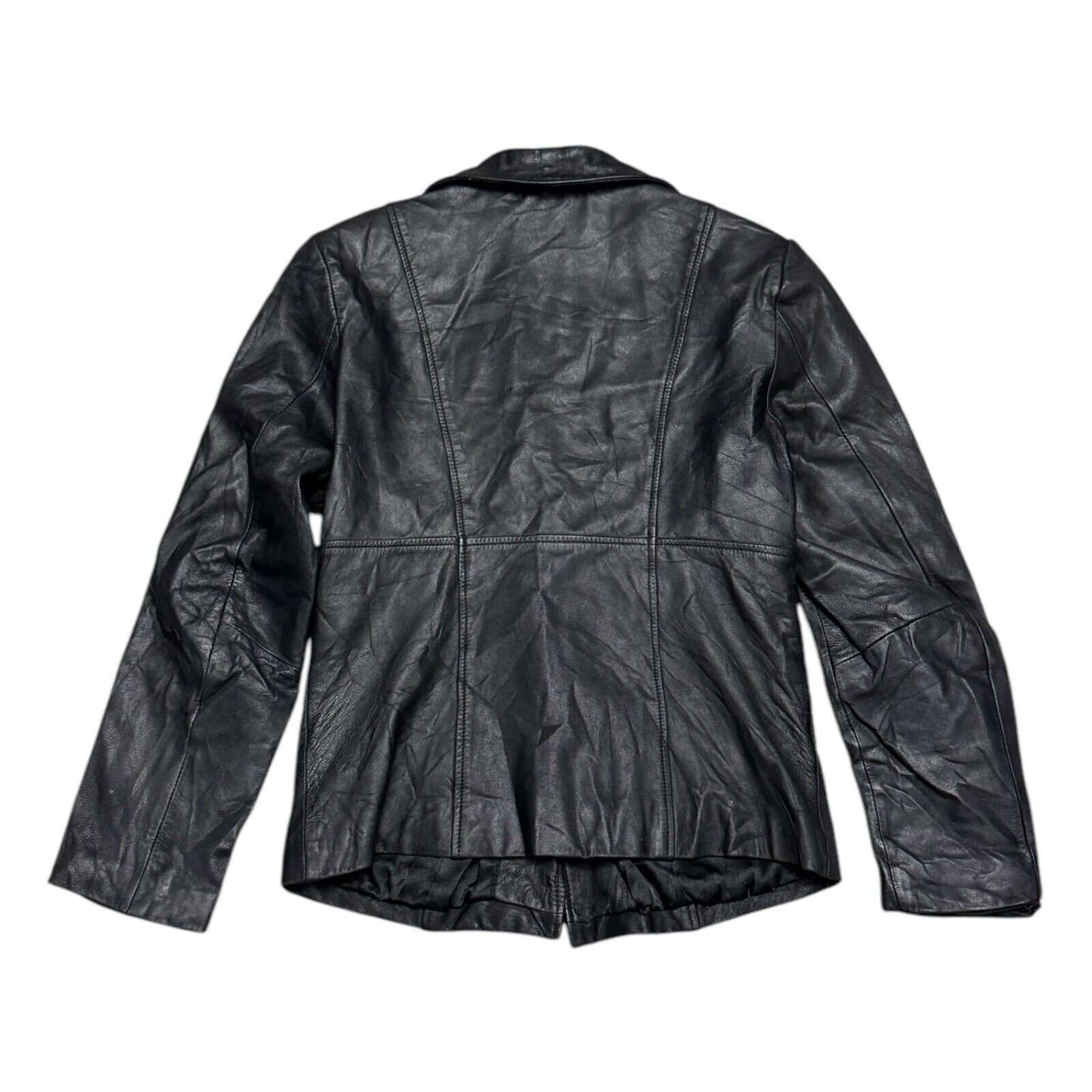 Vintage VINTAGE LEATHER John Paul Richard 90s Retro Casual Jacket 10 Size M / US 6-8 / IT 42-44 - 2 Thumbnail