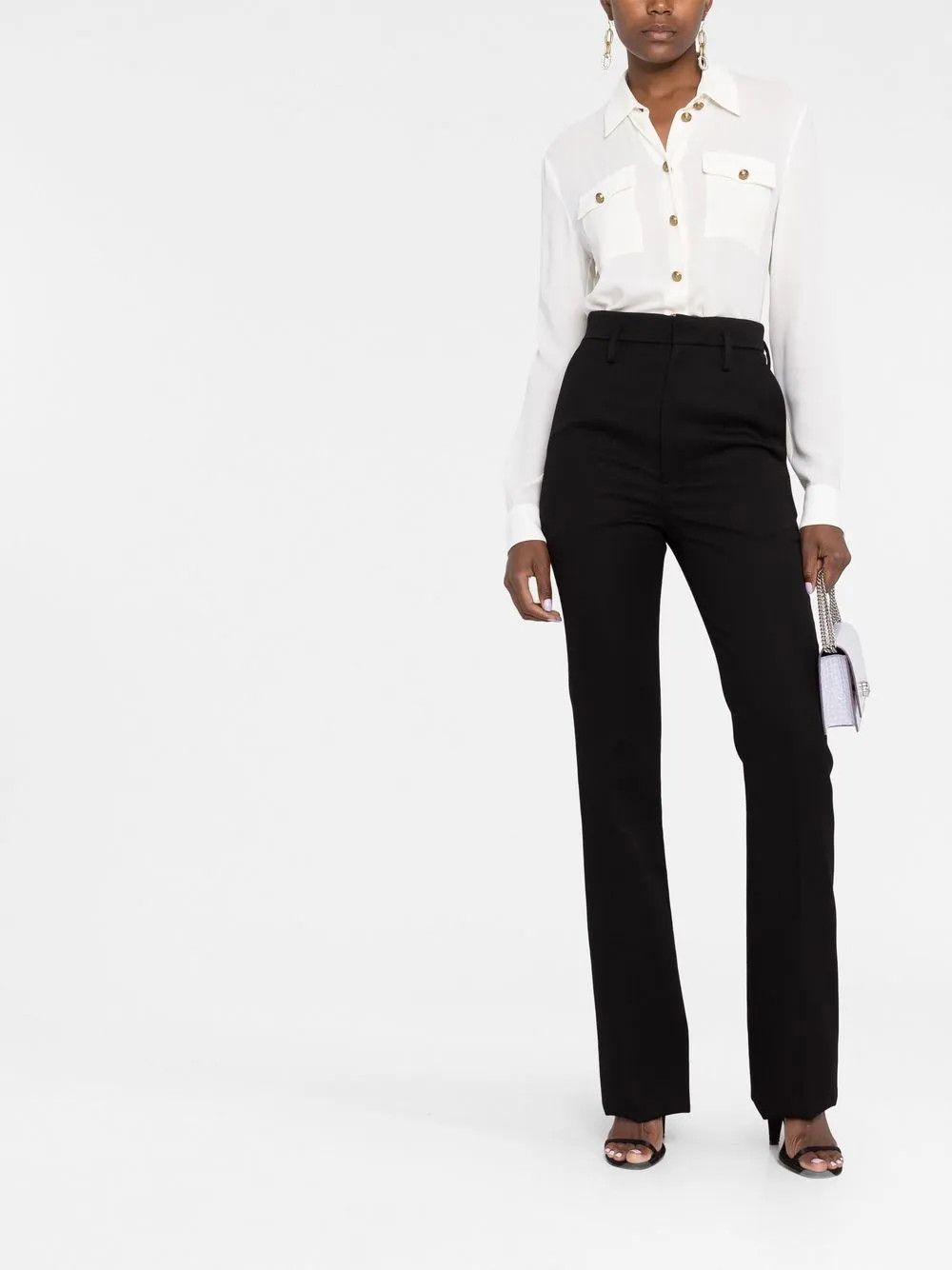 Saint Laurent Paris o1y0126 Casual Pant in Black Size 30" / US 8 / IT 44 - 6 Thumbnail