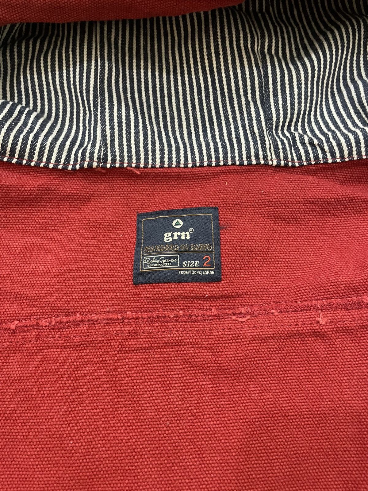 Japanese Brand 2000s Americana Workwear Hooded Canvas Jacket Y2K if6was9 Size US L / EU 52-54 / 3 - 5 Thumbnail