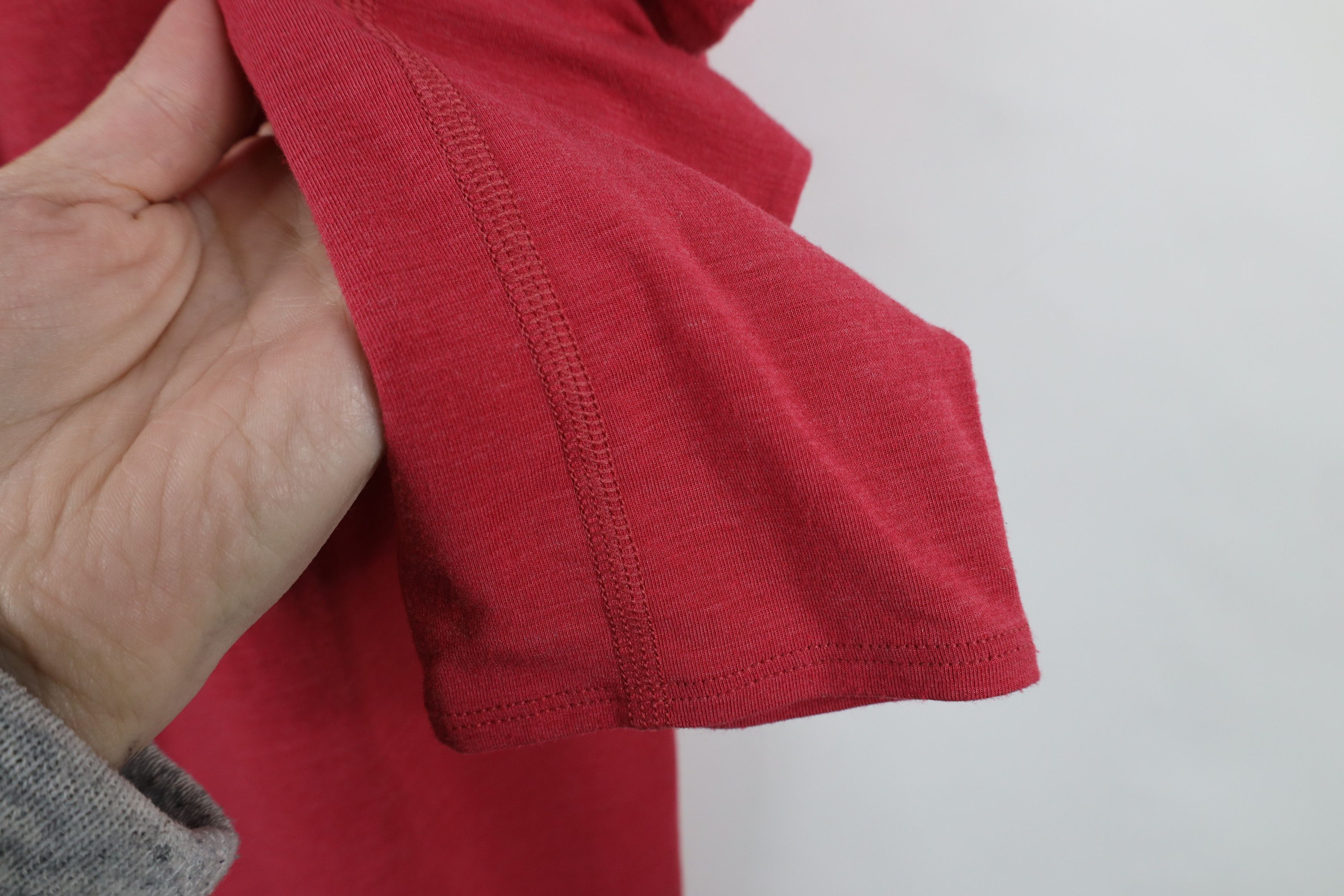 Vintage Wolaco Knit Stretch Clinton Long Sleeve T-Shirt Red USA Size US M / EU 48-50 / 2 - 8 Thumbnail