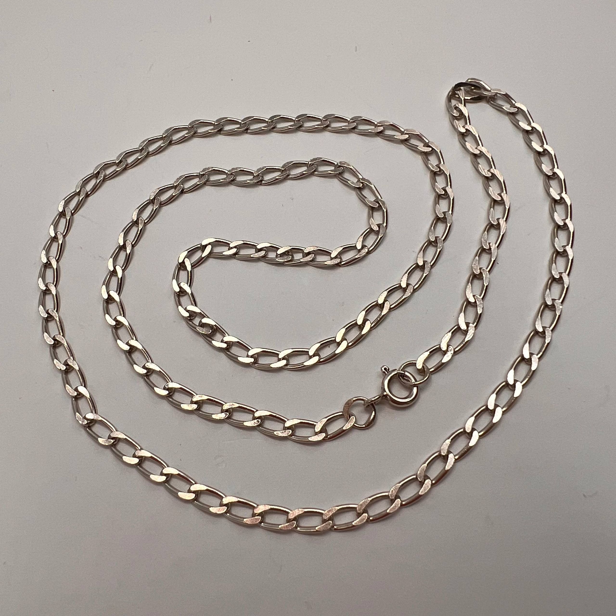 Vintage Italian Sterling Silver 925 Chain Necklace 10.4g