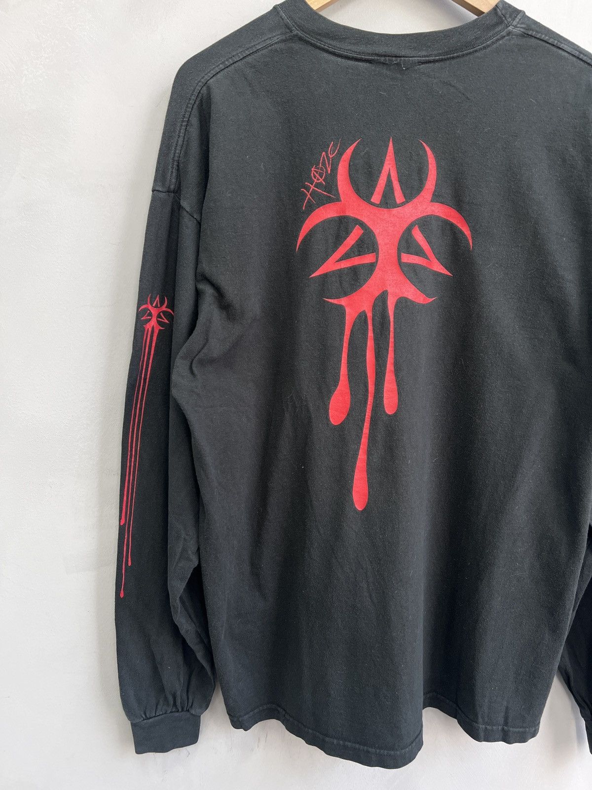 Japanese Brand VINTAGE WASHED 90s tribal crash longsleeve Size US L / EU 52-54 / 3 - 9 Thumbnail