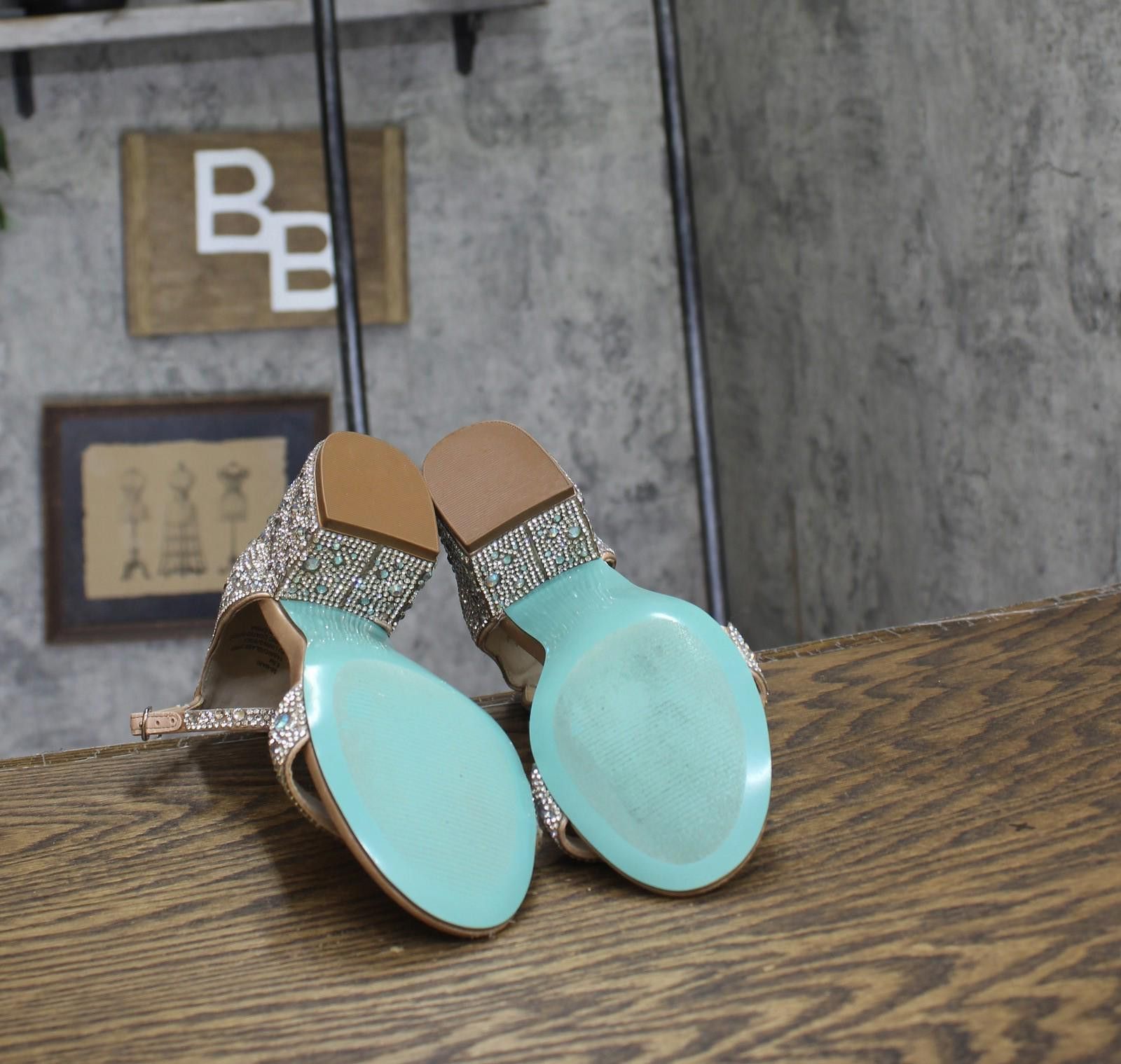 Other Betsey Johnson Mari Block Heel Sb-mari Champagne Brown 6.5m Size US 6.5 / IT 36.5 - 5 Thumbnail