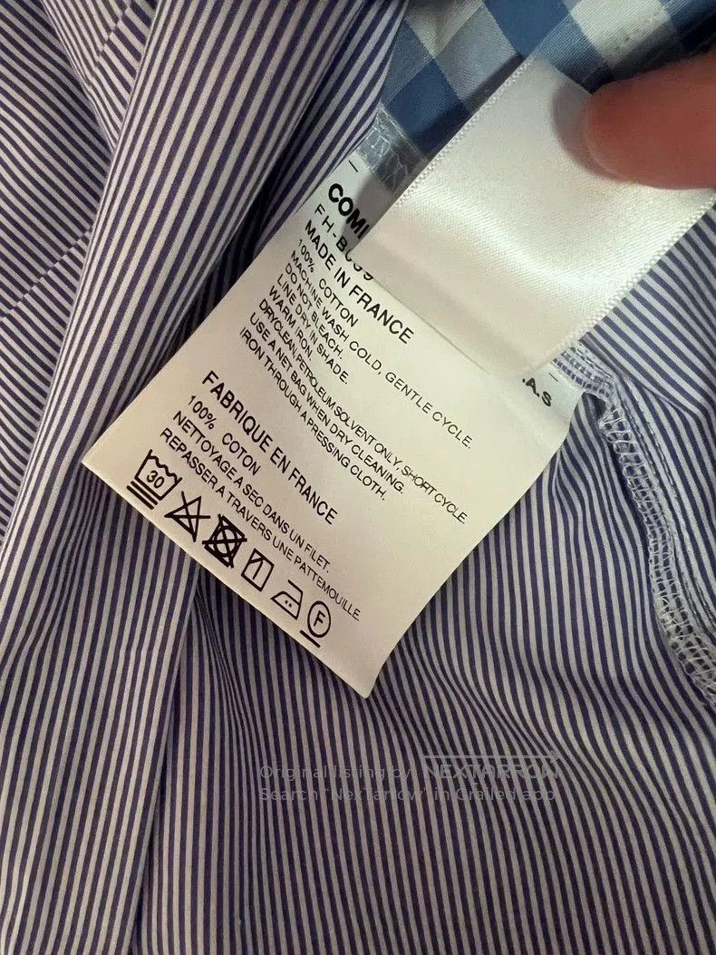 Comme des Garcons CDG Comme des garçons Stripe Patchwork Shirt. Size US XS / EU 42 / 0 - 4 Thumbnail