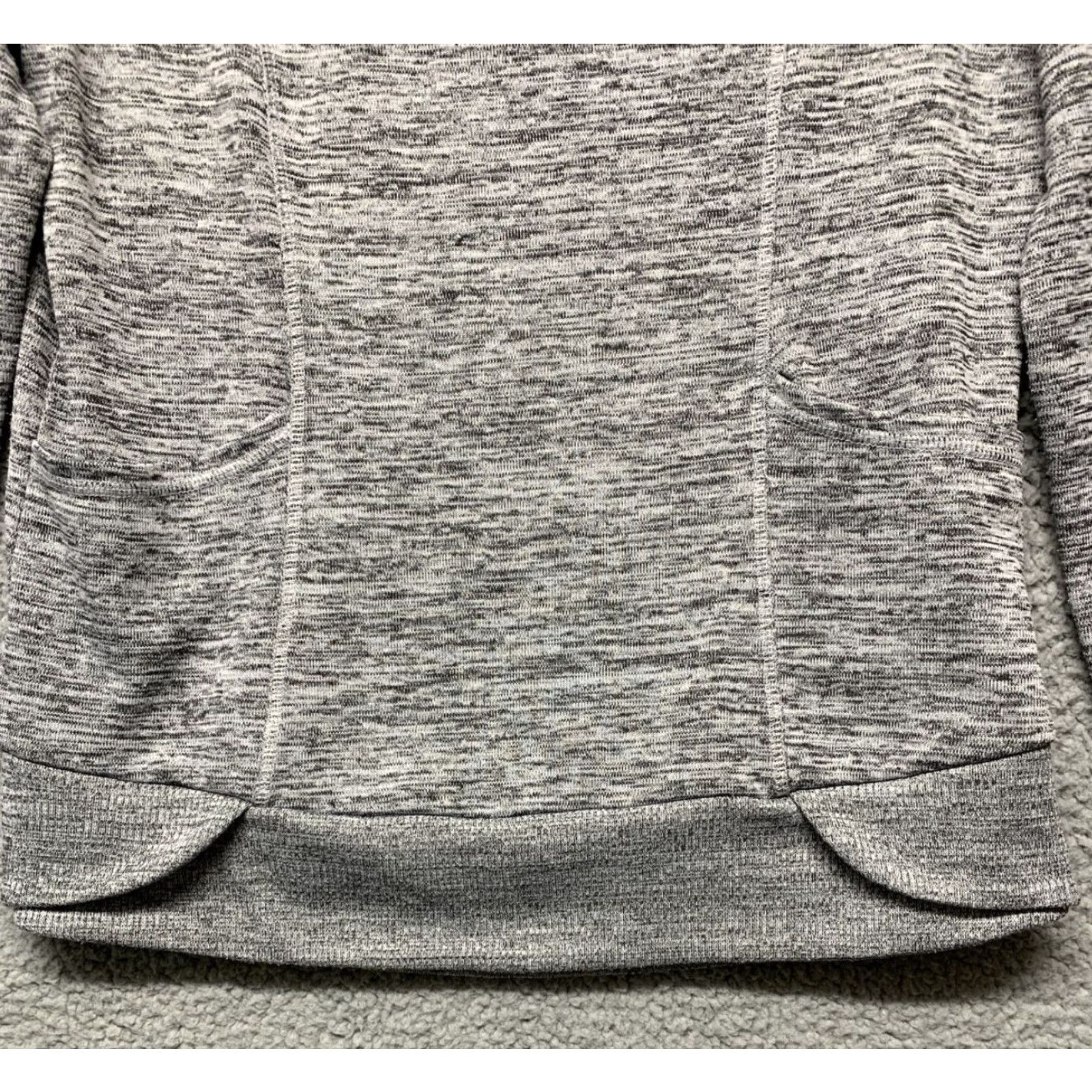 Vintage 90 Degrees Women’s Sz L Pullover Sweatshirt Heather Gray Thumb Holes 2 Pockets Casual Mens? Size L / US 10 / IT 46 - 3 Thumbnail