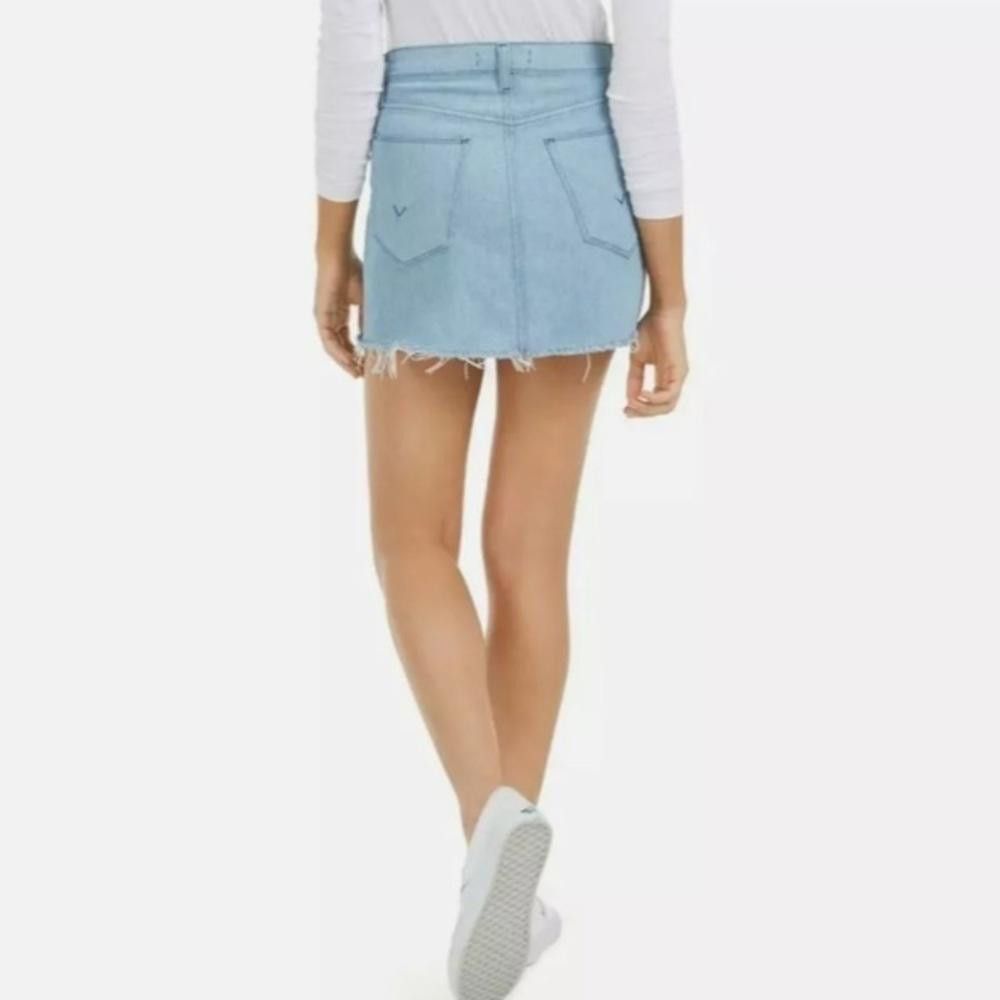 Designer NWT Hudson Jeans Jean Highwaisted Skirt Sz 29 Size 30" / US 8 / IT 44 - 2 Thumbnail