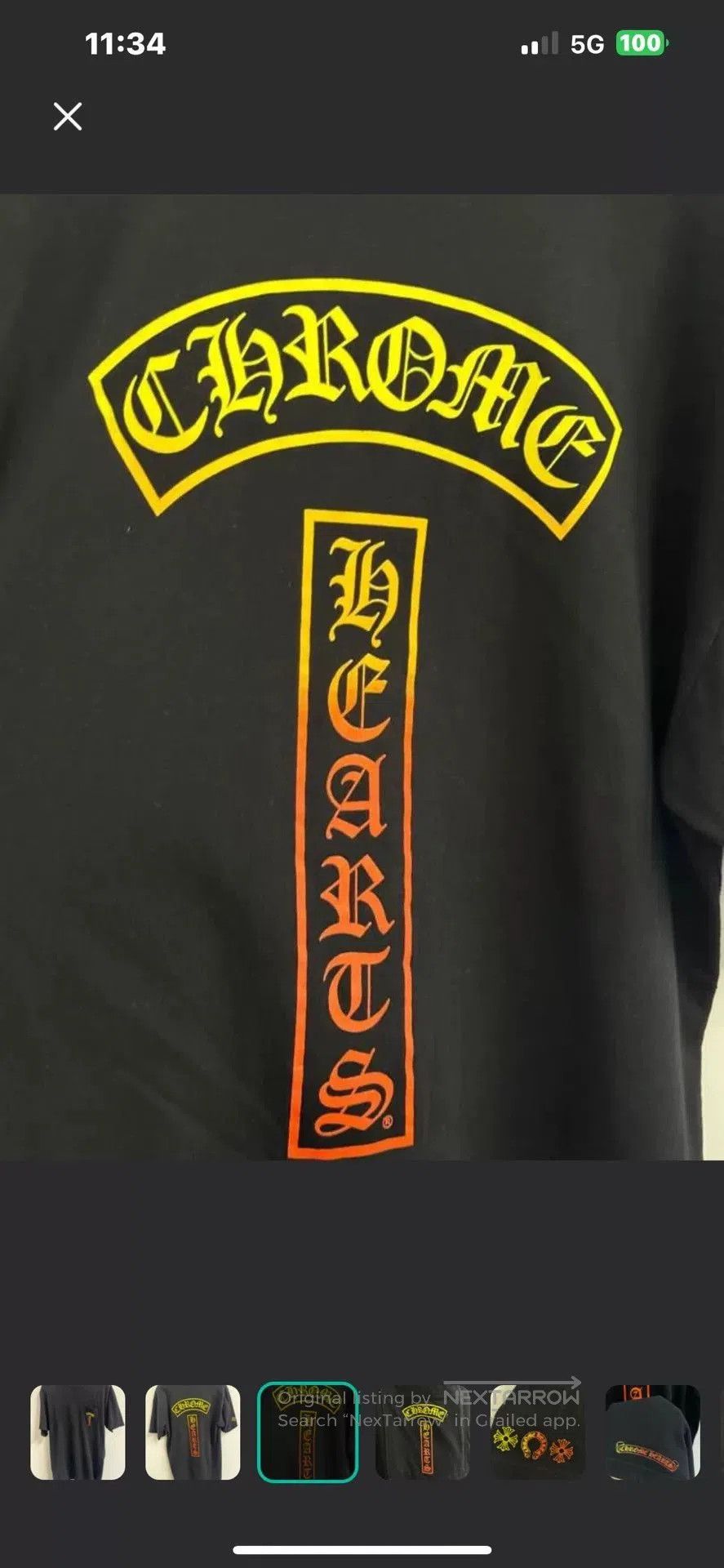 Chrome Hearts Chrome Hearts Gradient Sanskrit Short Sleeve. Size US L / EU 52-54 / 3 - 2 Thumbnail