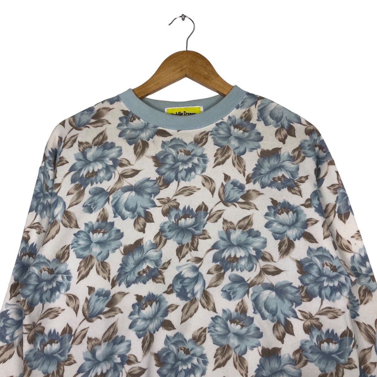 Japanese Brand × Vintage Vintage Floral Rare Design Sweatshirt 90s Streetwear Size US M / EU 48-50 / 2 - 2 Thumbnail