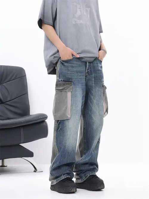 Jean patchwork faded utility cargo jeans Size US 32 / EU 48 - 5 Thumbnail