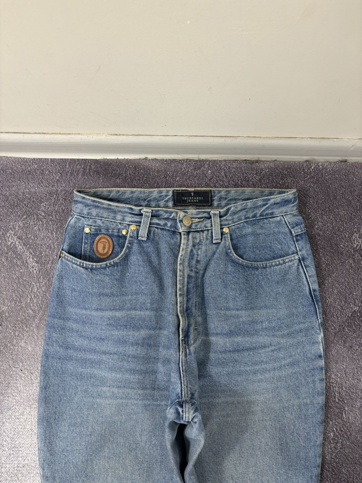 Trussardi Vintage Trussardi Women’s Straight Fit Italian Denim Jeans Size 31" - 13 Thumbnail