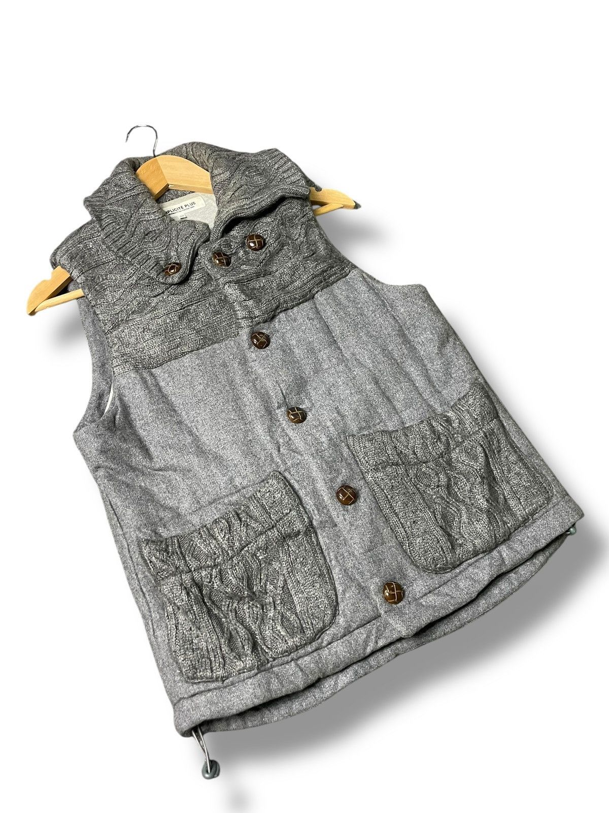Japanese Brand × Vintage Simplicite Plus Knitwear Woolen Vest (71) Size US XXS / EU 40 - 3 Thumbnail