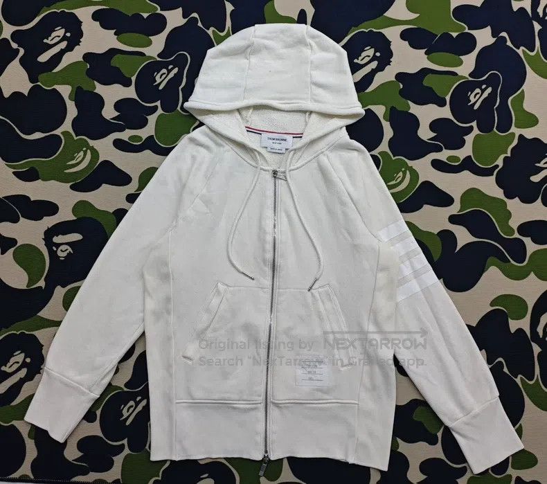 Thom Browne Thom Browne White zip coat Size US S / EU 44-46 / 1 - 1 Thumbnail