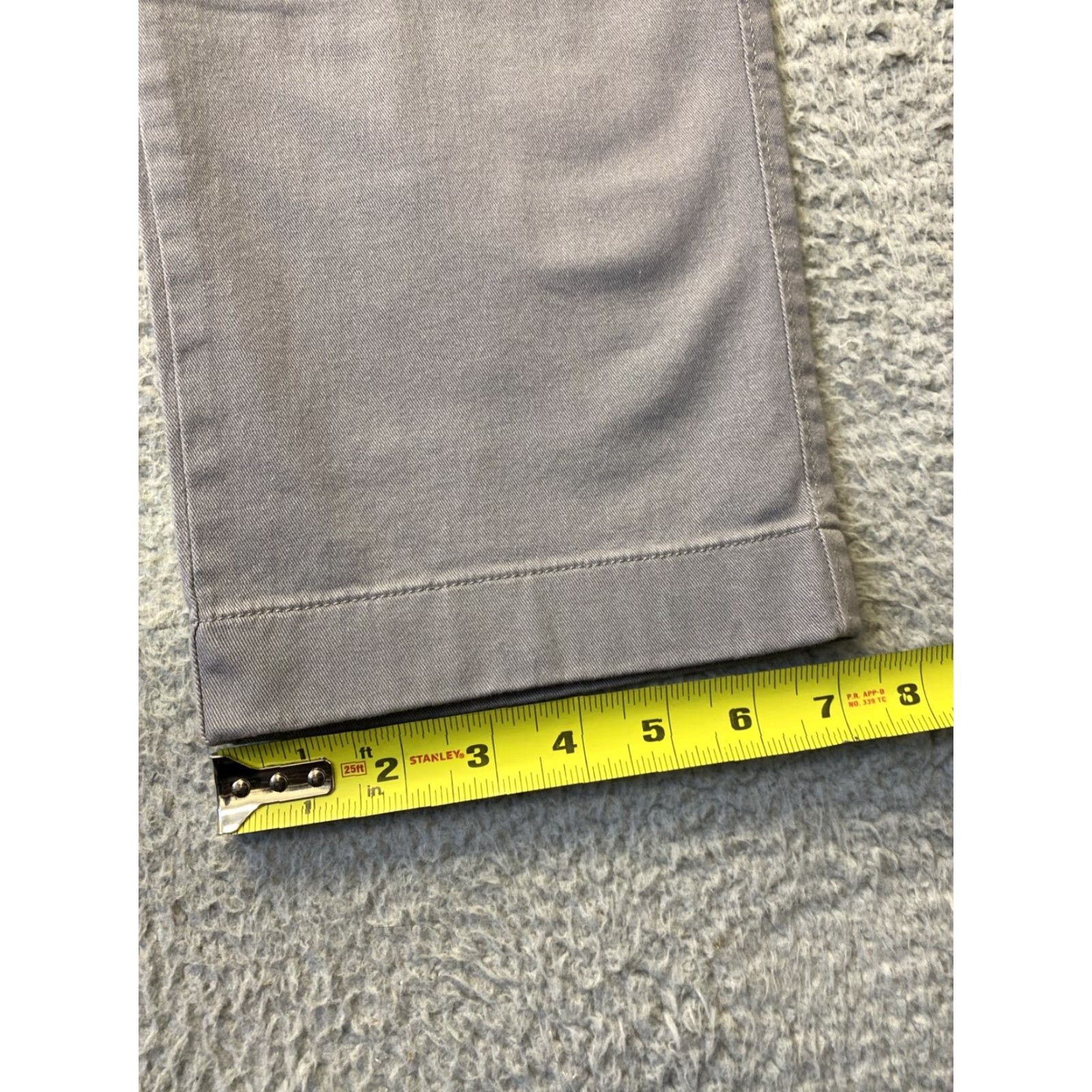 J.Crew J. Crew Men's Slim Fit Chino Pants 36x32 Gray Cotton Mid-Rise Khakis 5-Pocket Size US 36 / EU 52 - 6 Thumbnail