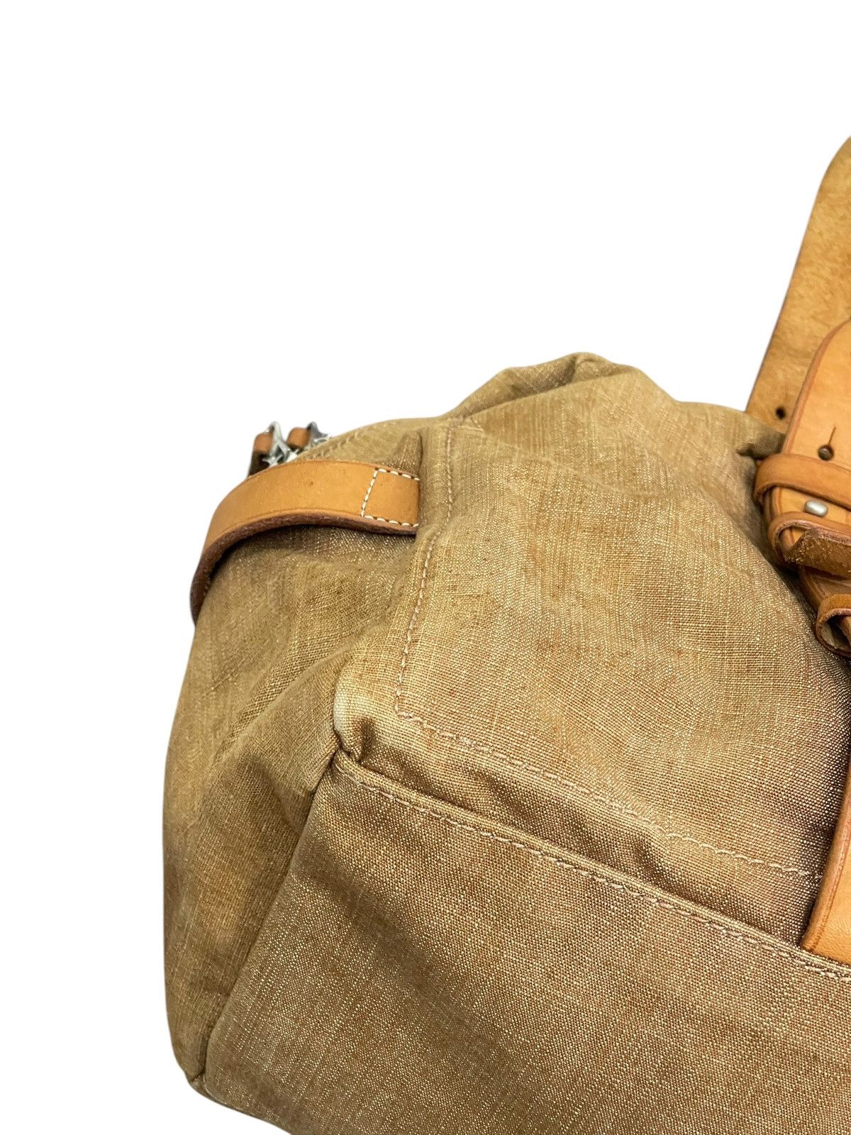 Genuine Leather Leather Cotton Canvas Lagasha Japan East/West Bag 1🟩5 Size ONE SIZE - 16 Thumbnail