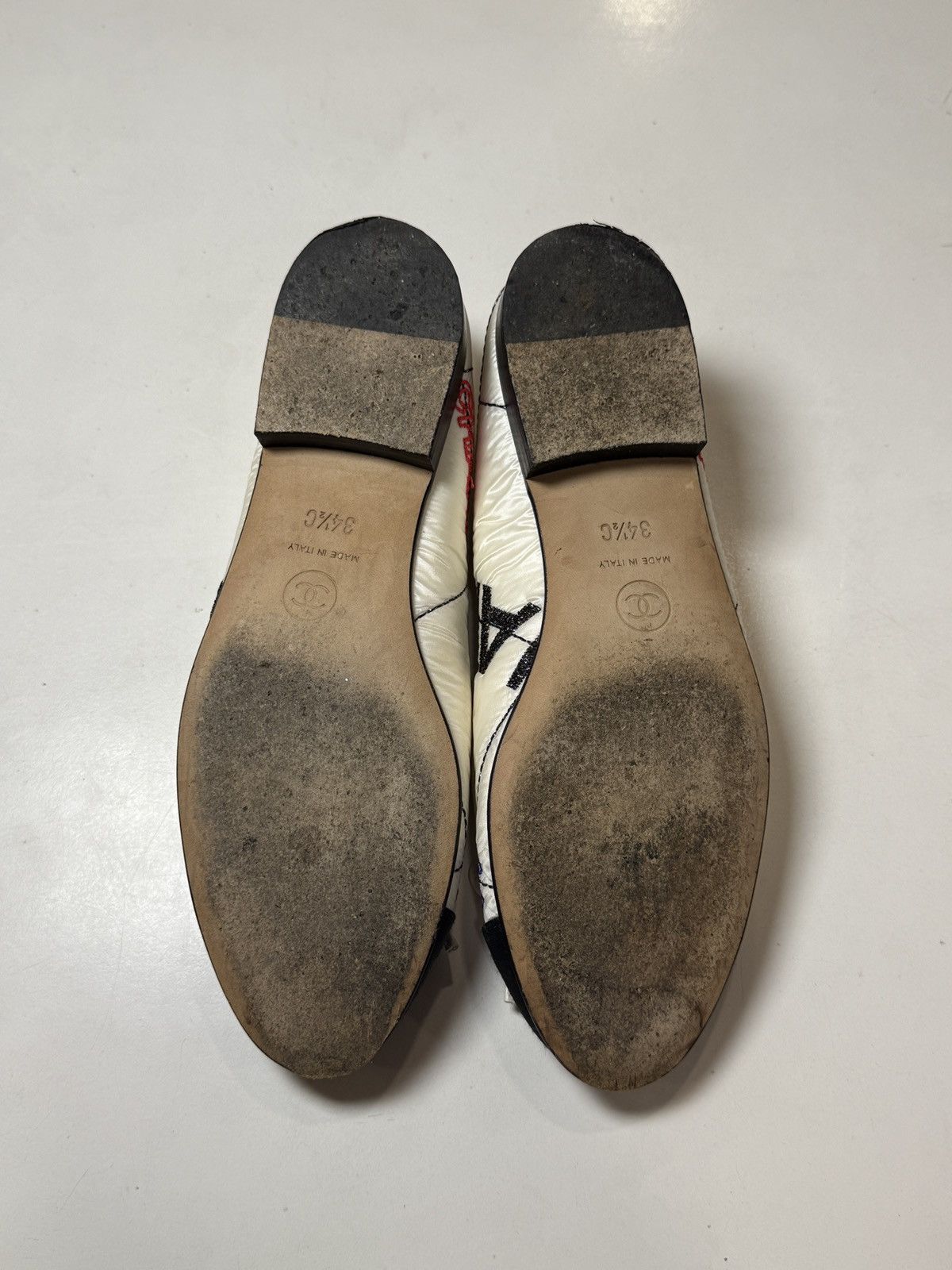 Chanel Two-toned Nylon Ballet Flats Size US 4.5 / IT 34.5 - 13 Thumbnail