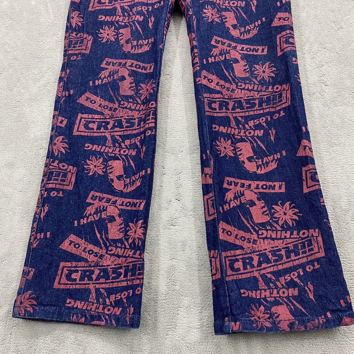 Hysteric Glamour FLARE JEANS RIMSBY FIELD FULL PRINT Size US 31 - 5 Thumbnail
