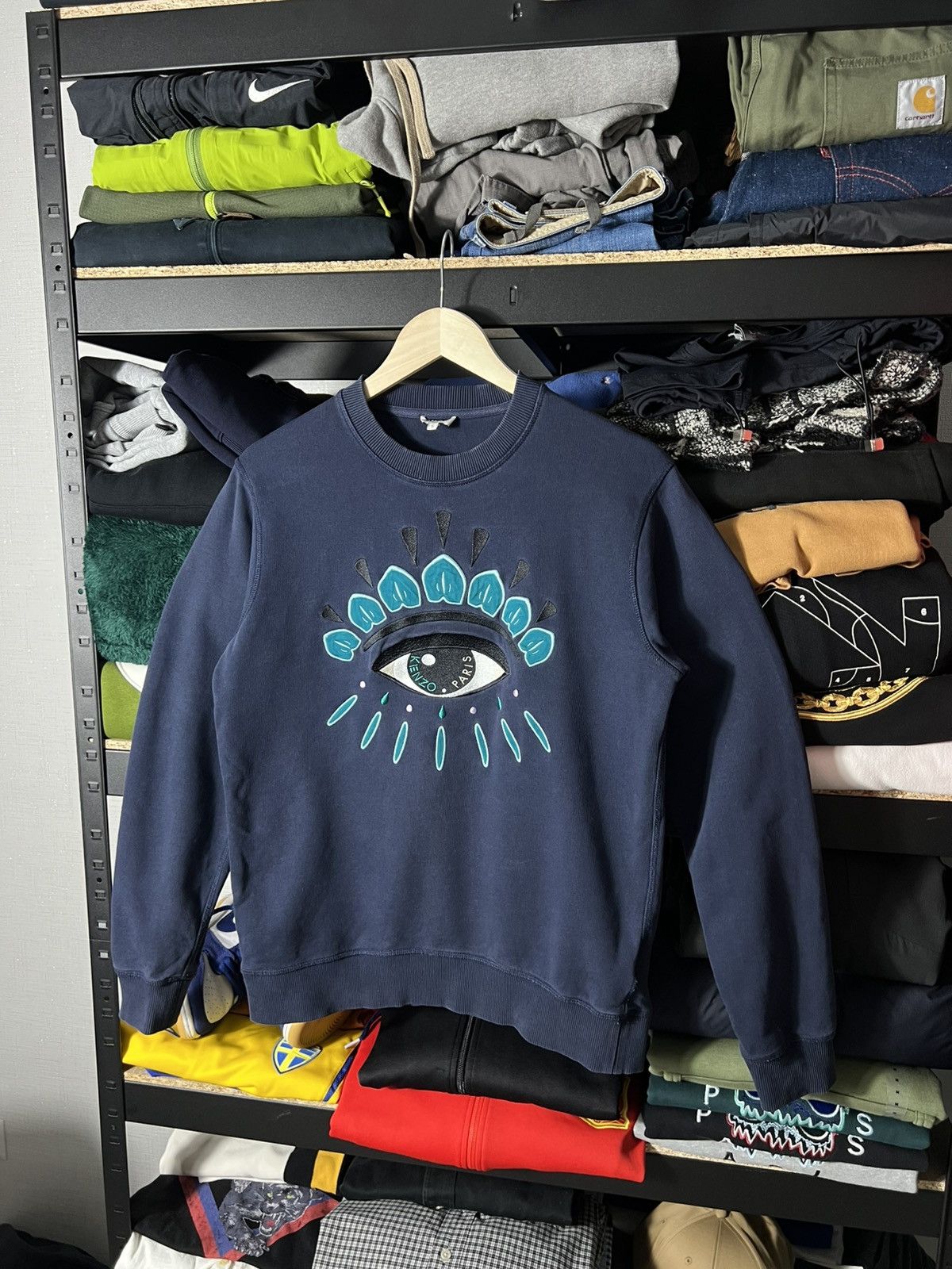 Kenzo 💙 Kenzo Eye Sweatshirt Navy Size S Size US S / EU 44-46 / 1 - 2 Thumbnail