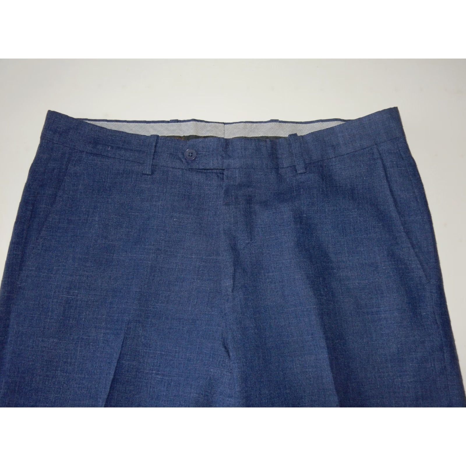 Vintage Vintage Monte Rosso Men's Chino Pants Size 32x26 Blue Italy Cotton Flat Front Size US 32 / EU 48 - 3 Thumbnail