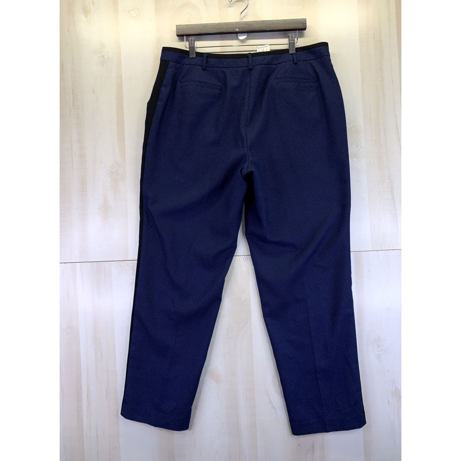 Vintage Ashley Stewart Jacquard Tweed Blue Trouser Pant Womens 14 NWT-9832 Size 36" / US 14 / IT 50 - 7 Thumbnail