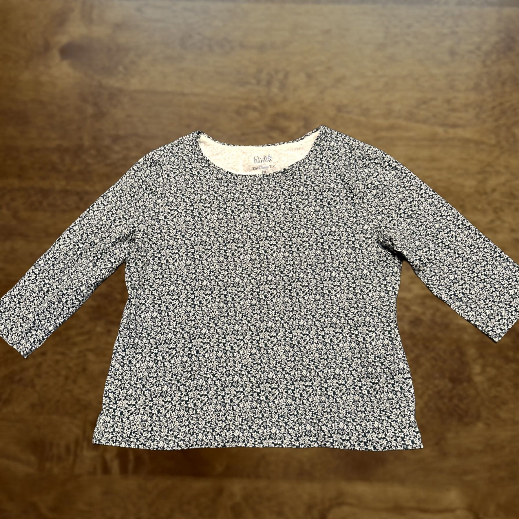 Croft & Barrow Croft & Barrow Women’s The Classic Tee Cotton 3/4 Sleeve Top PM A31 Size M / US 6-8 / IT 42-44 - 1 Thumbnail