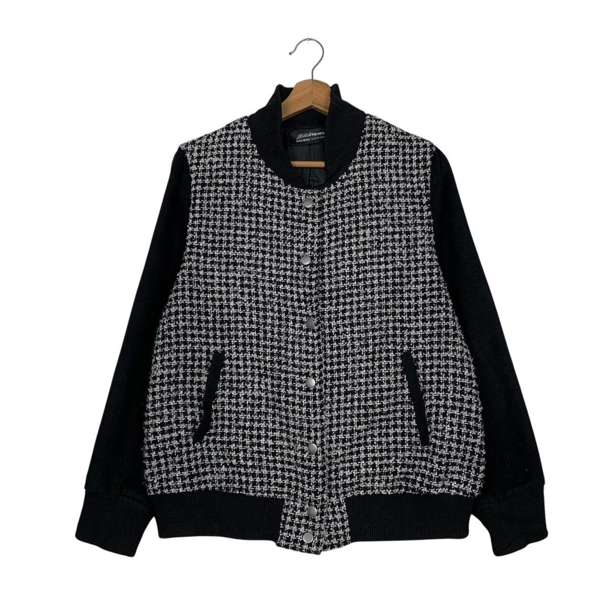 Japanese Brand Japanese Brand Bad News Houndstooth Bomber Size US M / EU 48-50 / 2 - 1 Thumbnail