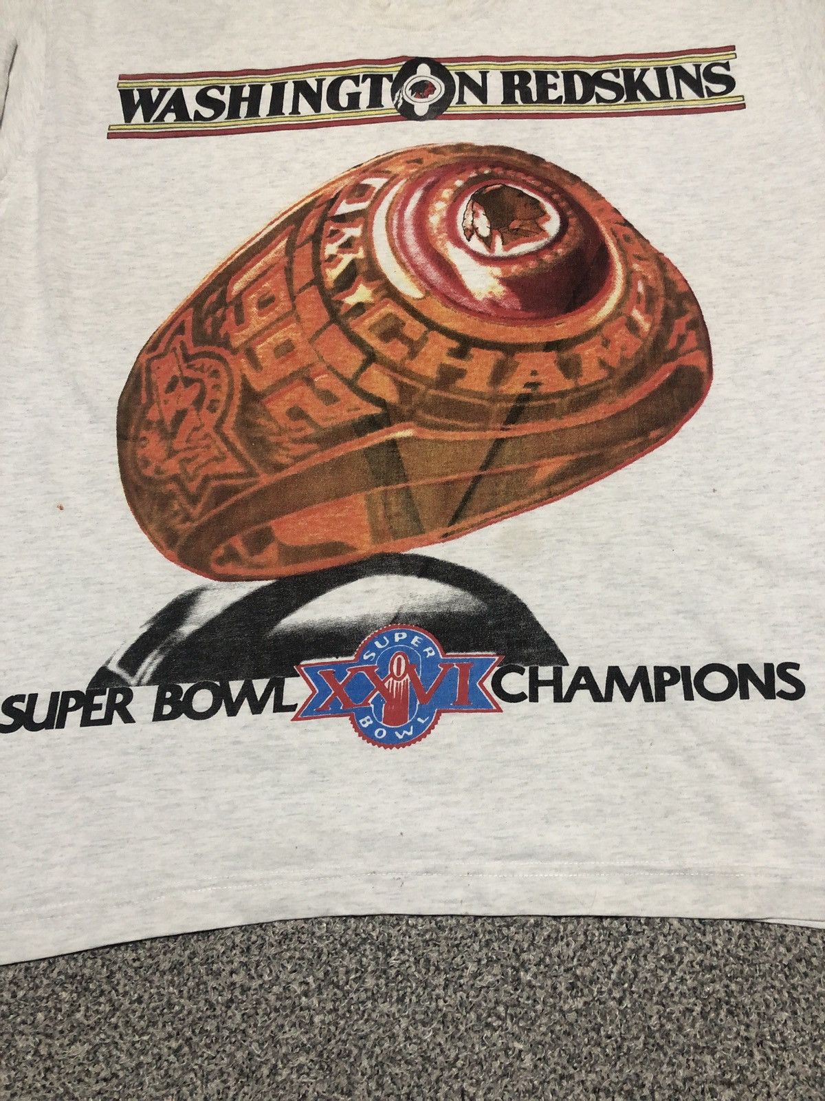 Vintage Vintage 90s NFL Washington Redskin Superbowl XXVI Champions Size US L / EU 52-54 / 3 - 7 Thumbnail