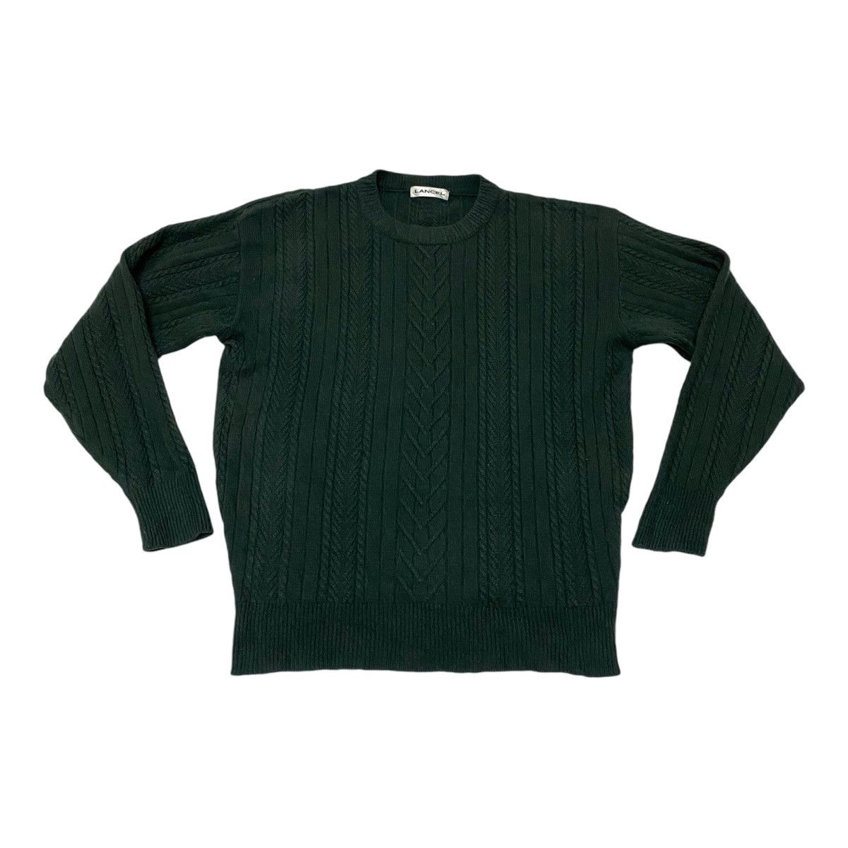 Lancel Lancel Cable Knit Crewneck Sweater (C3) Size US L / EU 52-54 / 3 - 1 Thumbnail