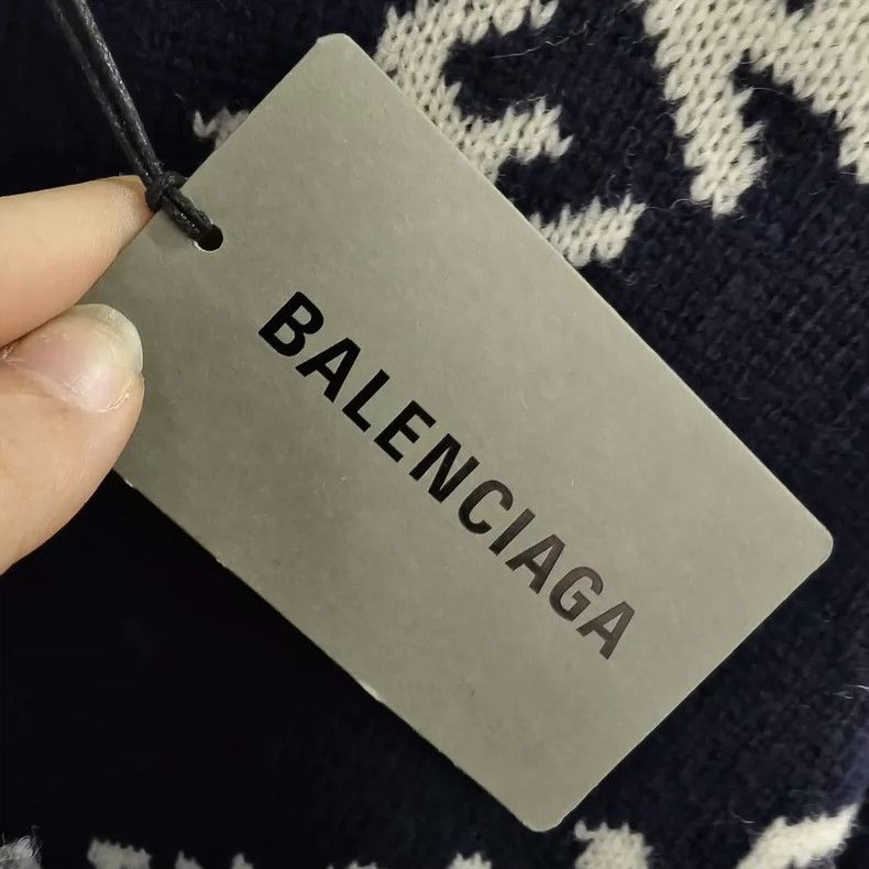 Balenciaga Balenciaga Bullet screen logo all-printed knitwear Size US L / EU 52-54 / 3 - 5 Thumbnail