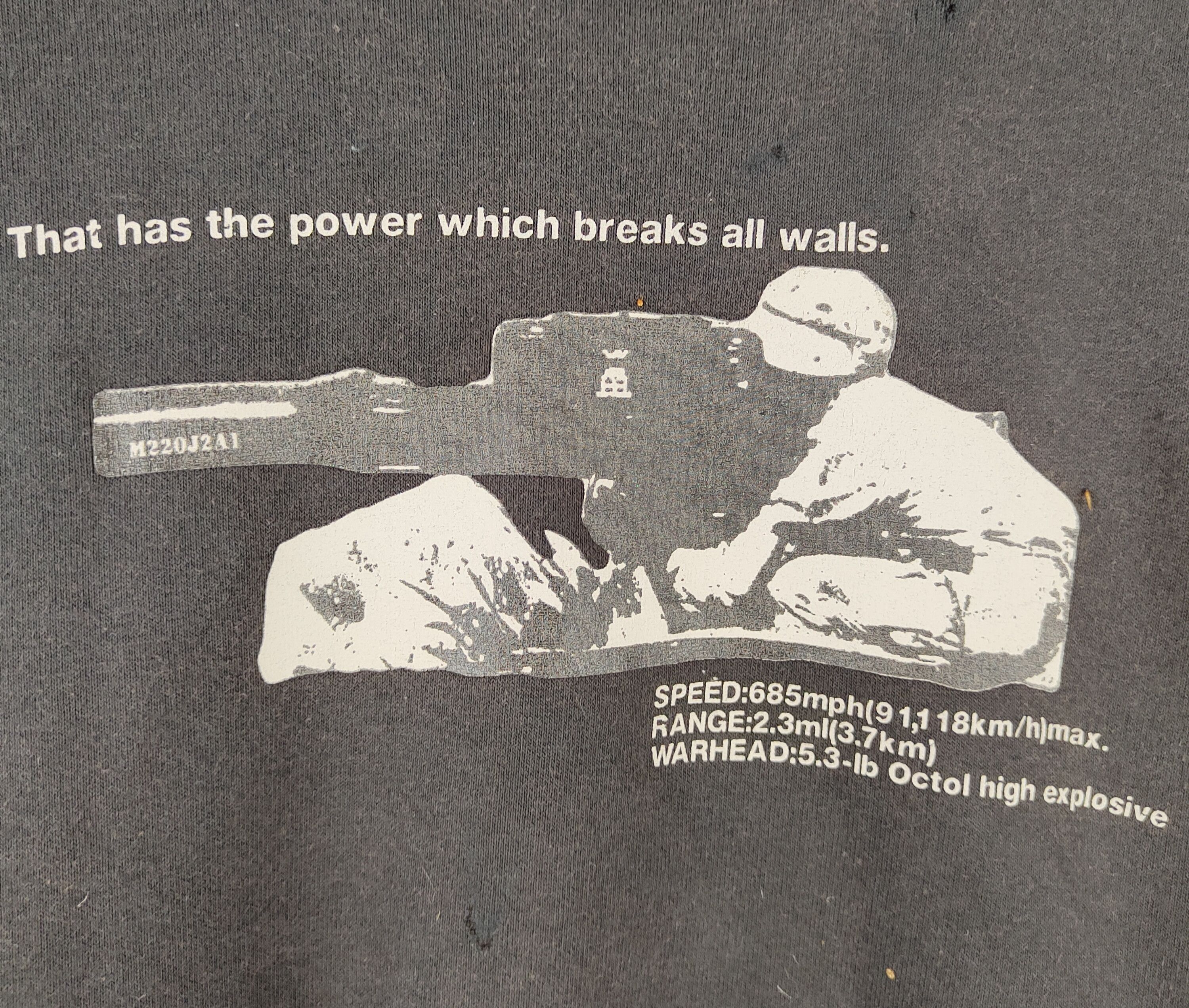Vintage DL Jus-2/World Premier war ripped vintage Sweatshirts #S2135 Size US XL / EU 56 / 4 - 6 Thumbnail