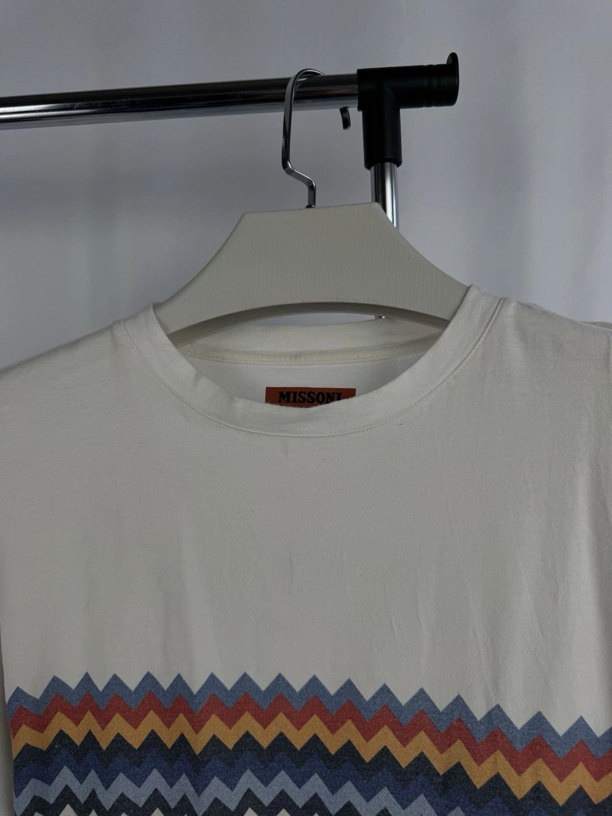 Missoni Men’s Missoni Graphic Tee – Iconic Zigzag Design – Casual Size US L / EU 52-54 / 3 - 5 Thumbnail