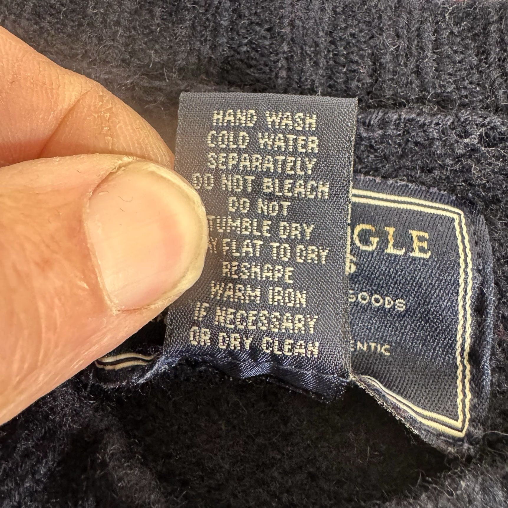 American Eagle Outfitters VINTAGE American Eagle L Striped Wool Sweater Crew Neck Men Pullover 90s Grunge Cabincore Winter Fall Blue Size US L / EU 52-54 / 3 - 7 Thumbnail