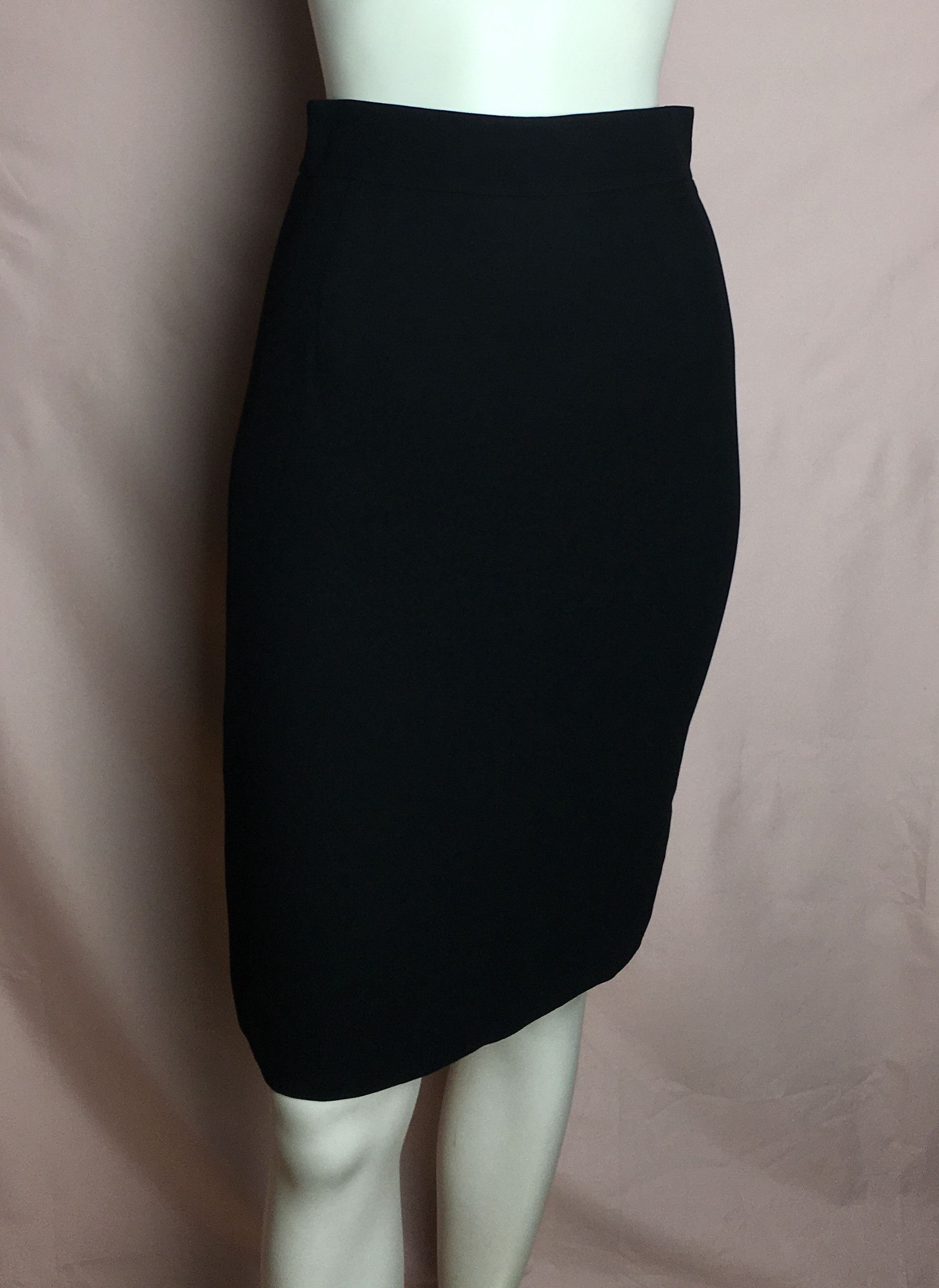Hermes HERMES Paris Classic Pencil Black Skirt EU 36 Size 26" / US 2 / IT 38 - 1 Thumbnail