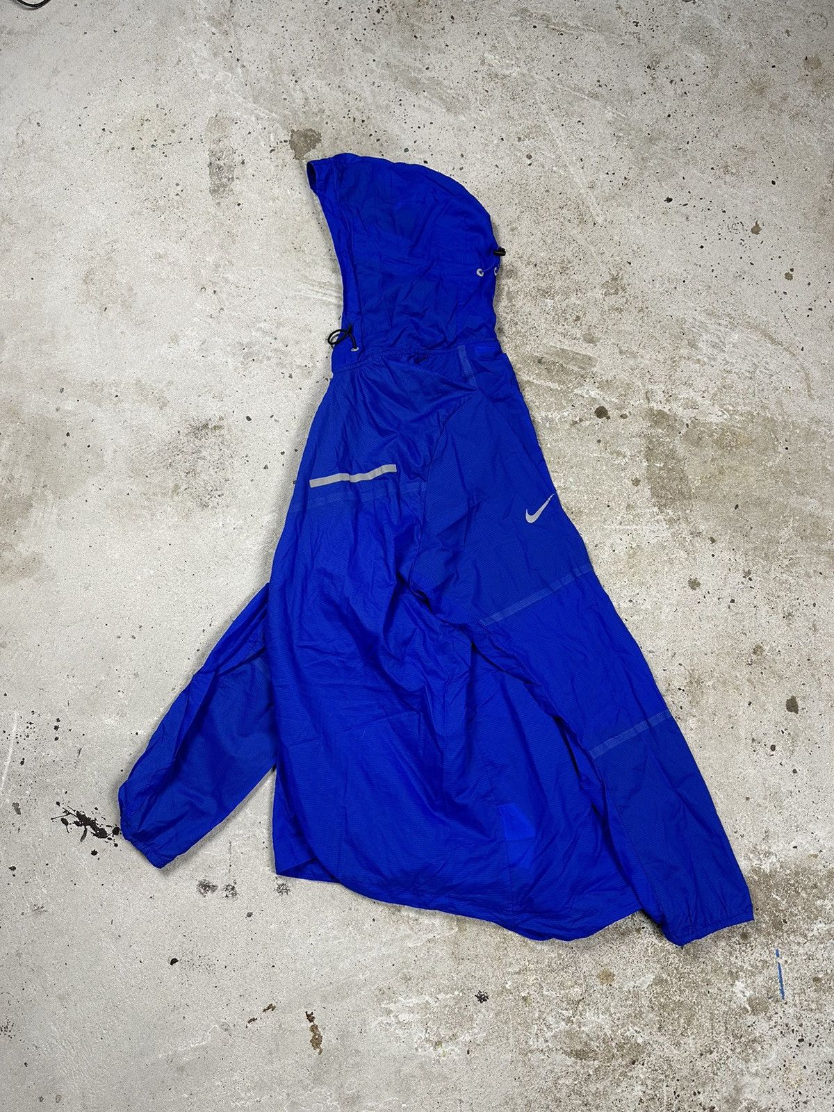 Nike × Vintage Vintage Nike Blue Track Light Jacket Swoosh Running Size US XL / EU 56 / 4 - 1 Thumbnail