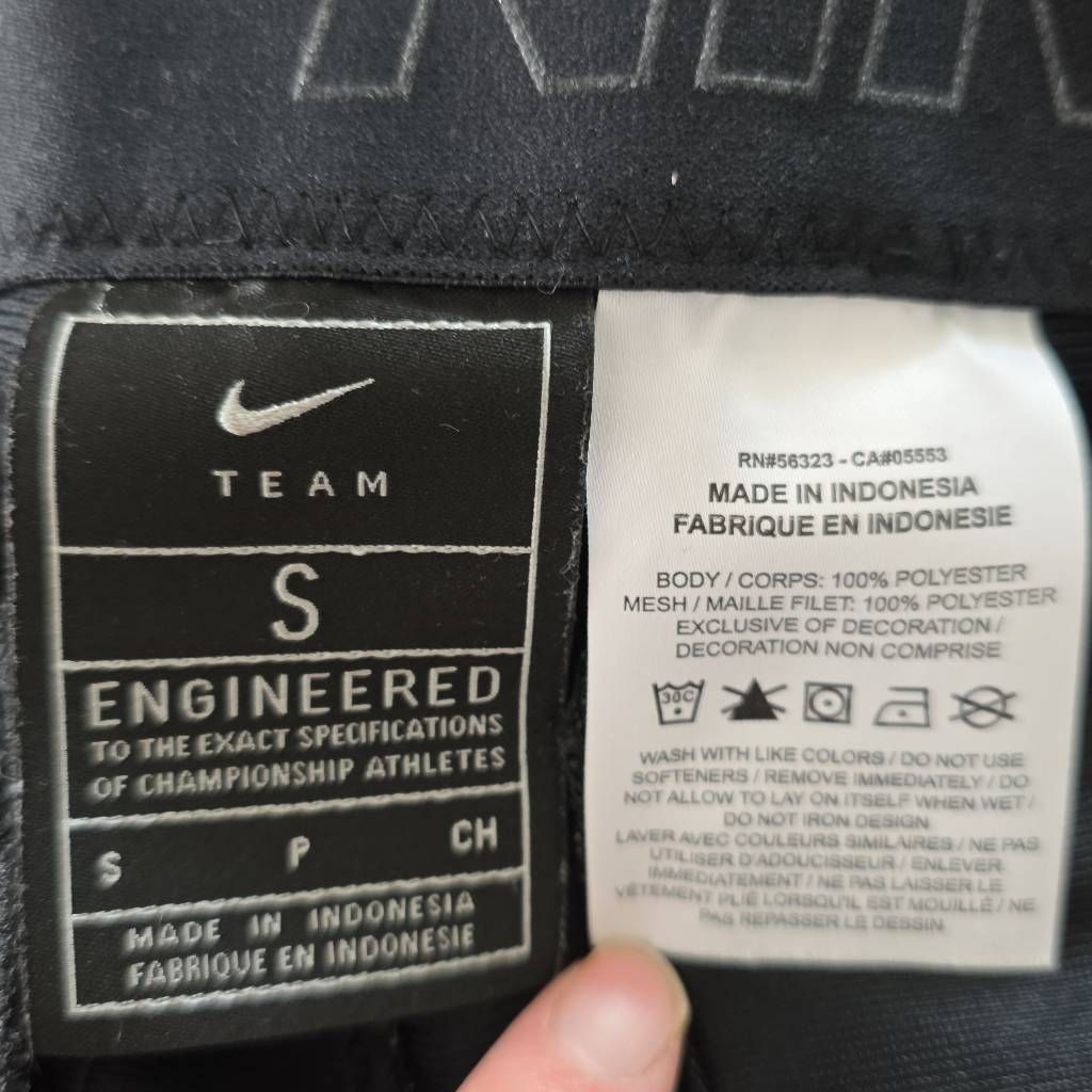 Nike Nike Men's Size Small Black White Logo Baseball Pants Size US 30 / EU 46 - 2 Thumbnail