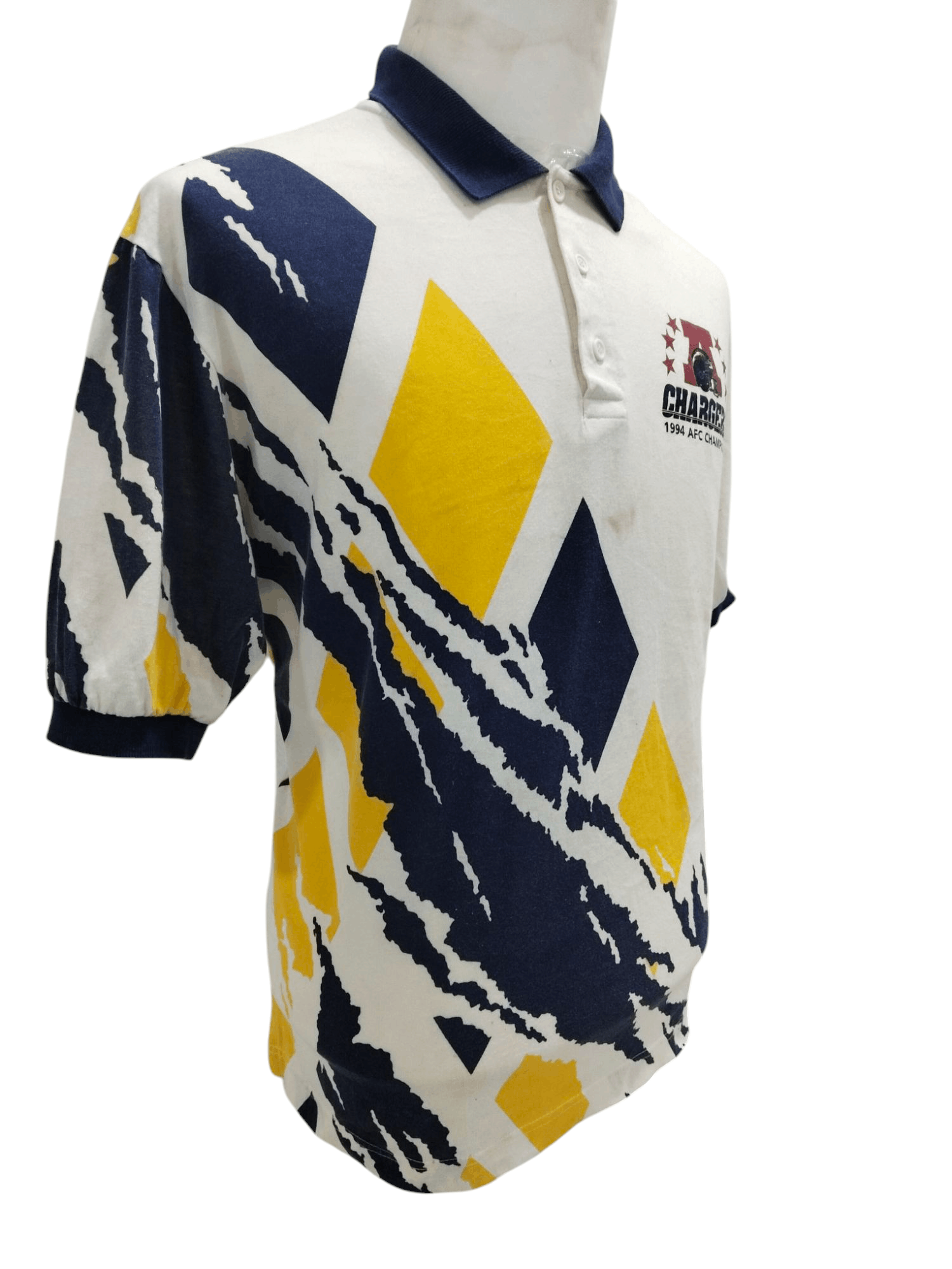 MLB × Vintage Vintage 1994 Chargers AFC Champions Rugby Polo Tshirt Size US XL / EU 56 / 4 - 3 Thumbnail