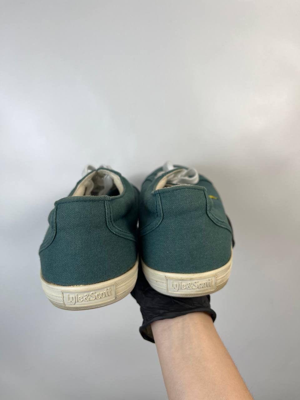 Lyle & Scott Lyle & Scott Green Canvas Sneakers Shoes Size 44 Size US 11 / EU 44 - 8 Thumbnail