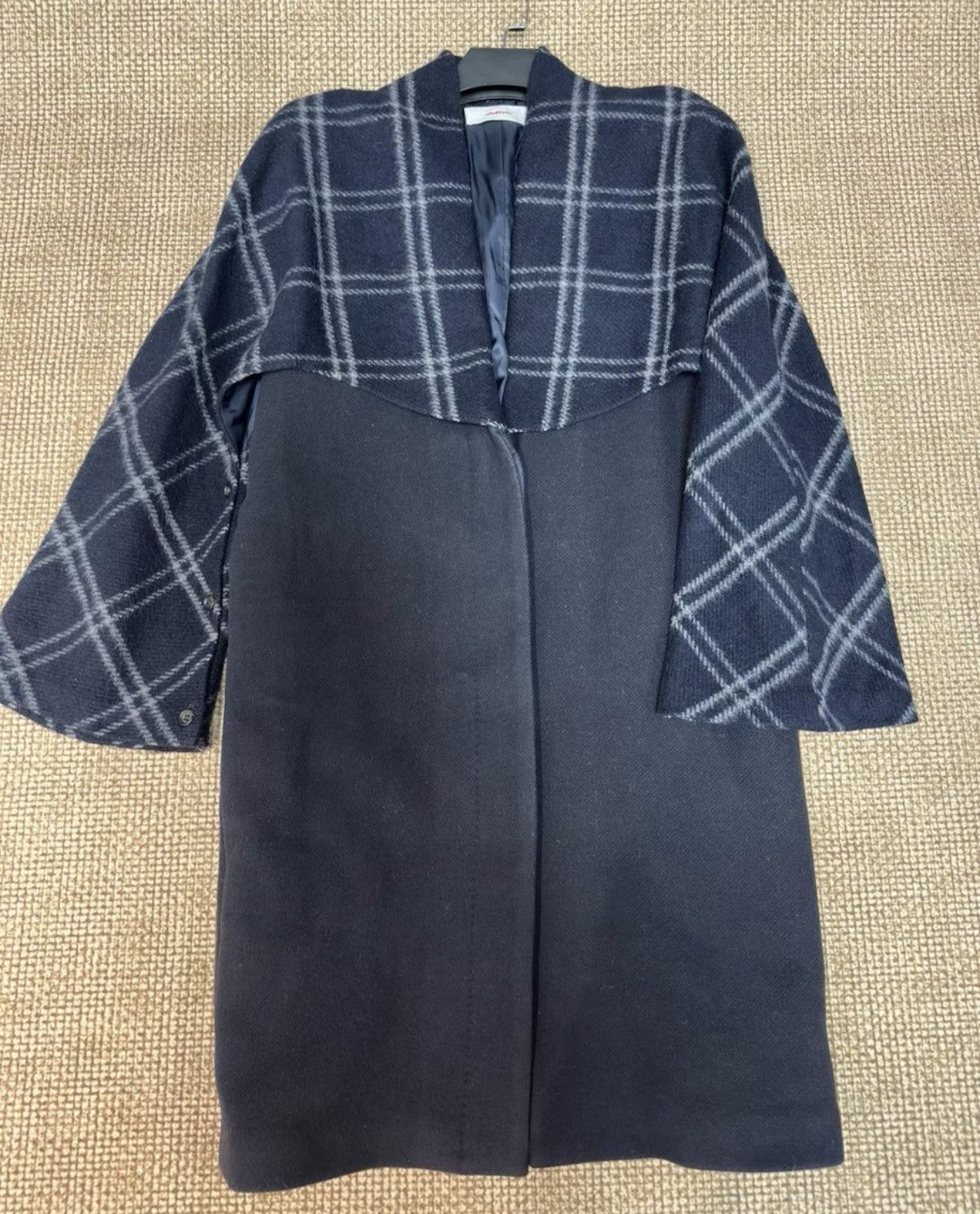 Hussein Chalayan Hussein Chalayan Avant-garde Plaid Patchwork Wool Coat K23 Size M / US 6-8 / IT 42-44 - 1 Thumbnail