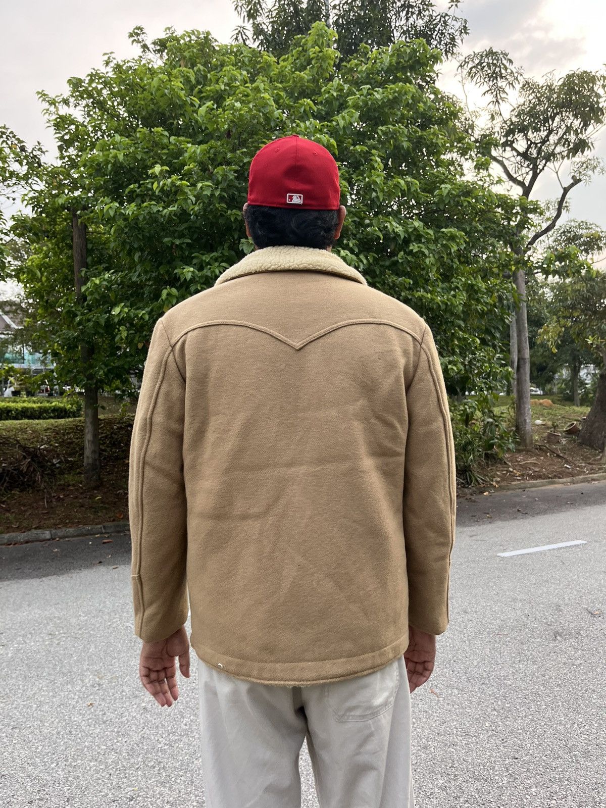 Schott Vintage 90s sherling wool jacket Size US L / EU 52-54 / 3 - 5 Thumbnail