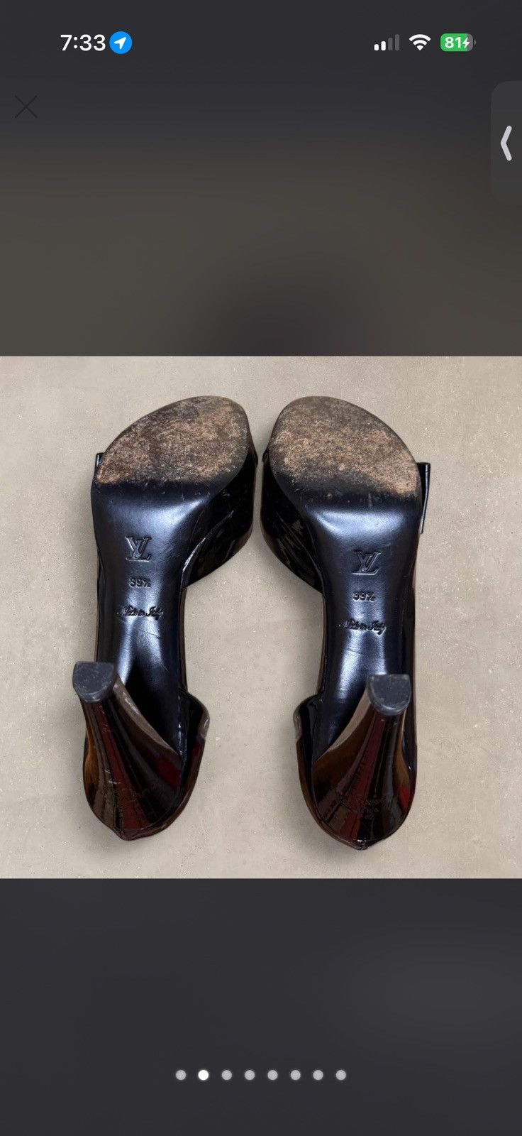Louis Vuitton Black Patent Leather Louis Vuitton Pumps with Gold buckle Size US 9.5 / IT 39.5 - 2 Thumbnail