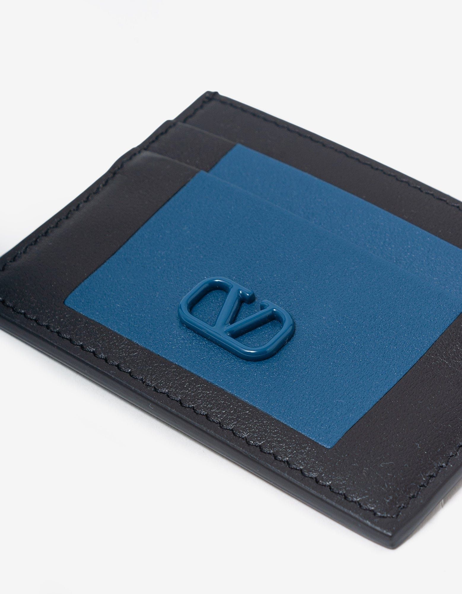 Valentino Valentino Blue VLogo Signature Card Holder Size ONE SIZE - 4 Thumbnail